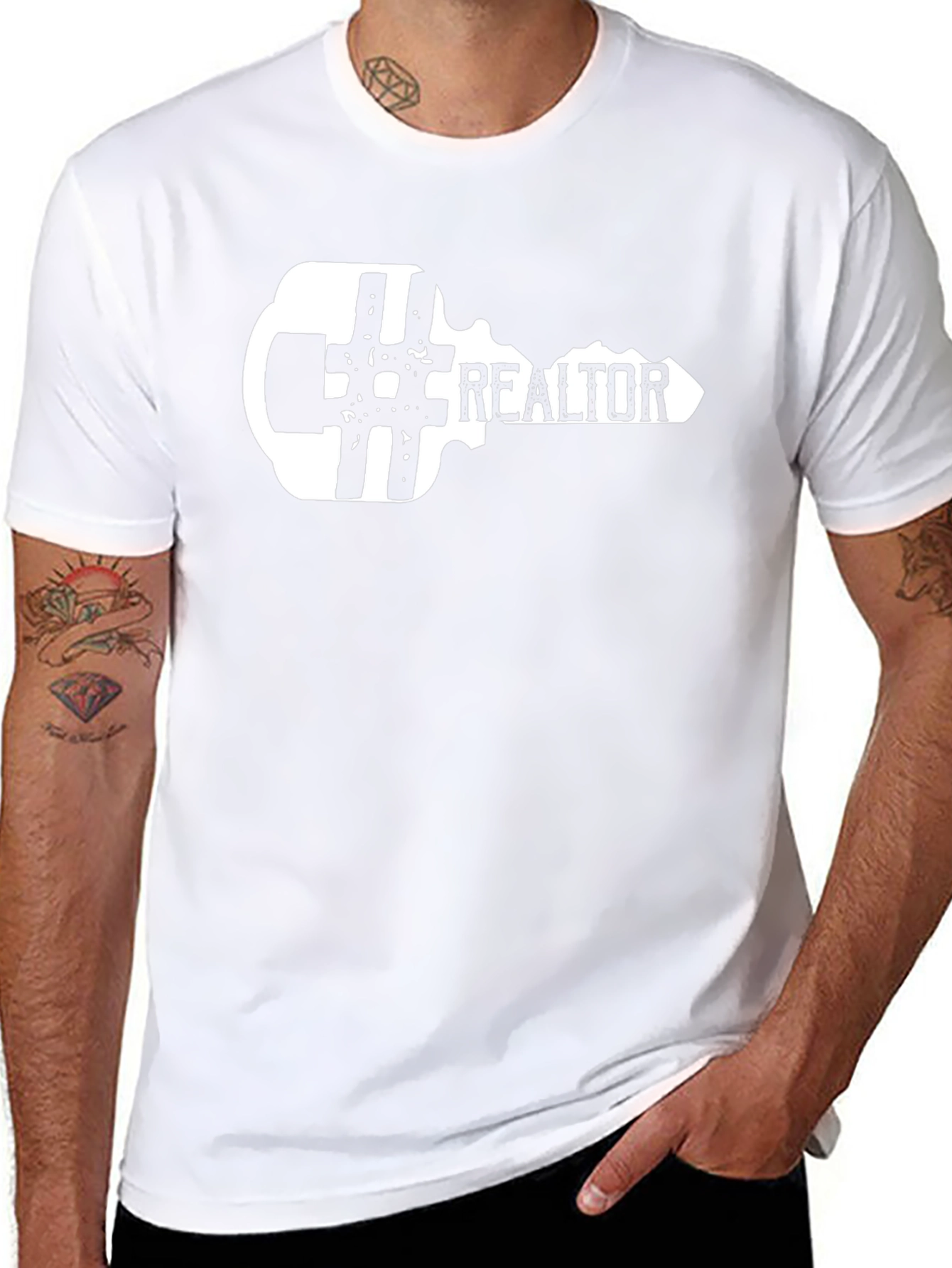 Realtor Key Graphic T-Shirt - Black
