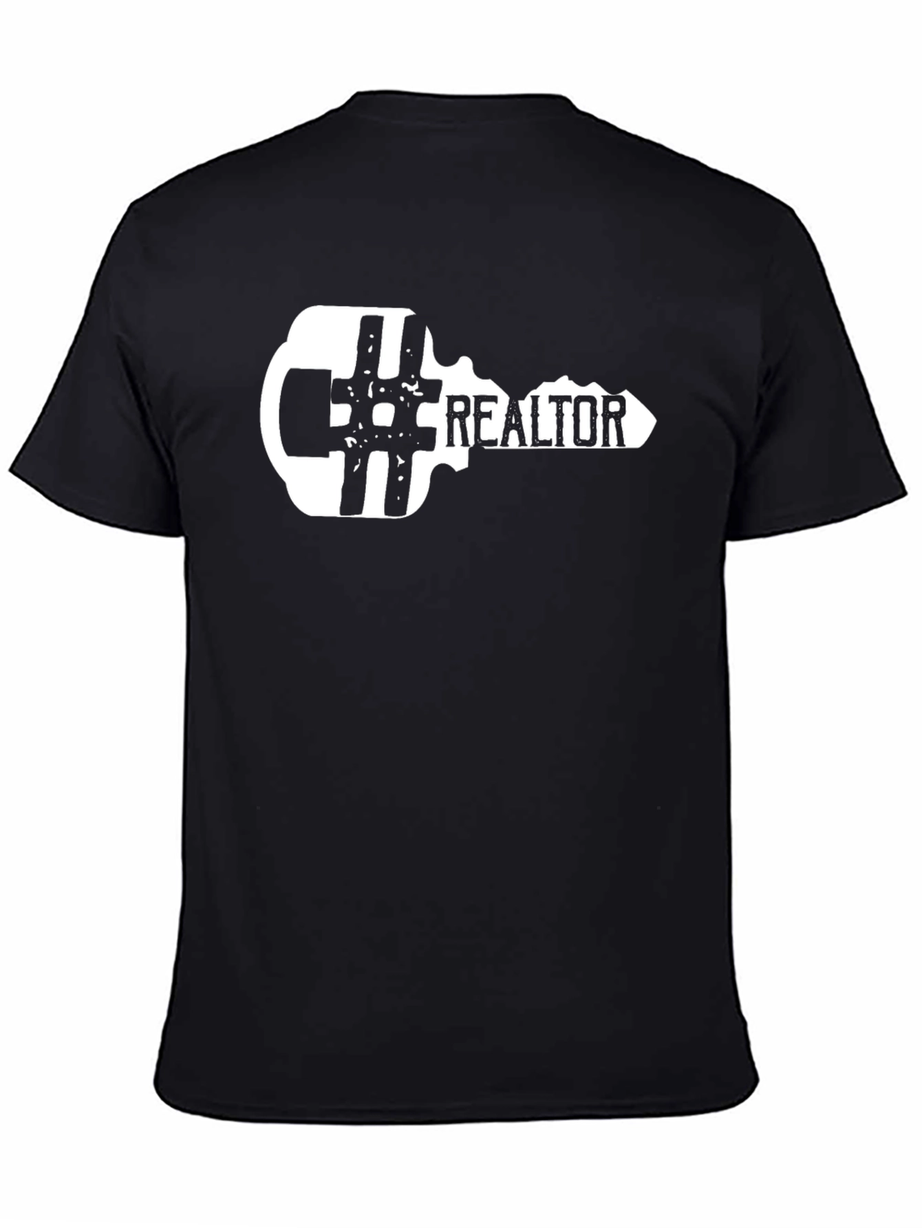 Realtor Key Graphic T-Shirt - Black
