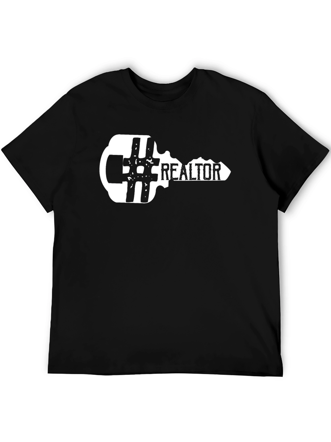 Realtor Key Graphic T-Shirt - Black