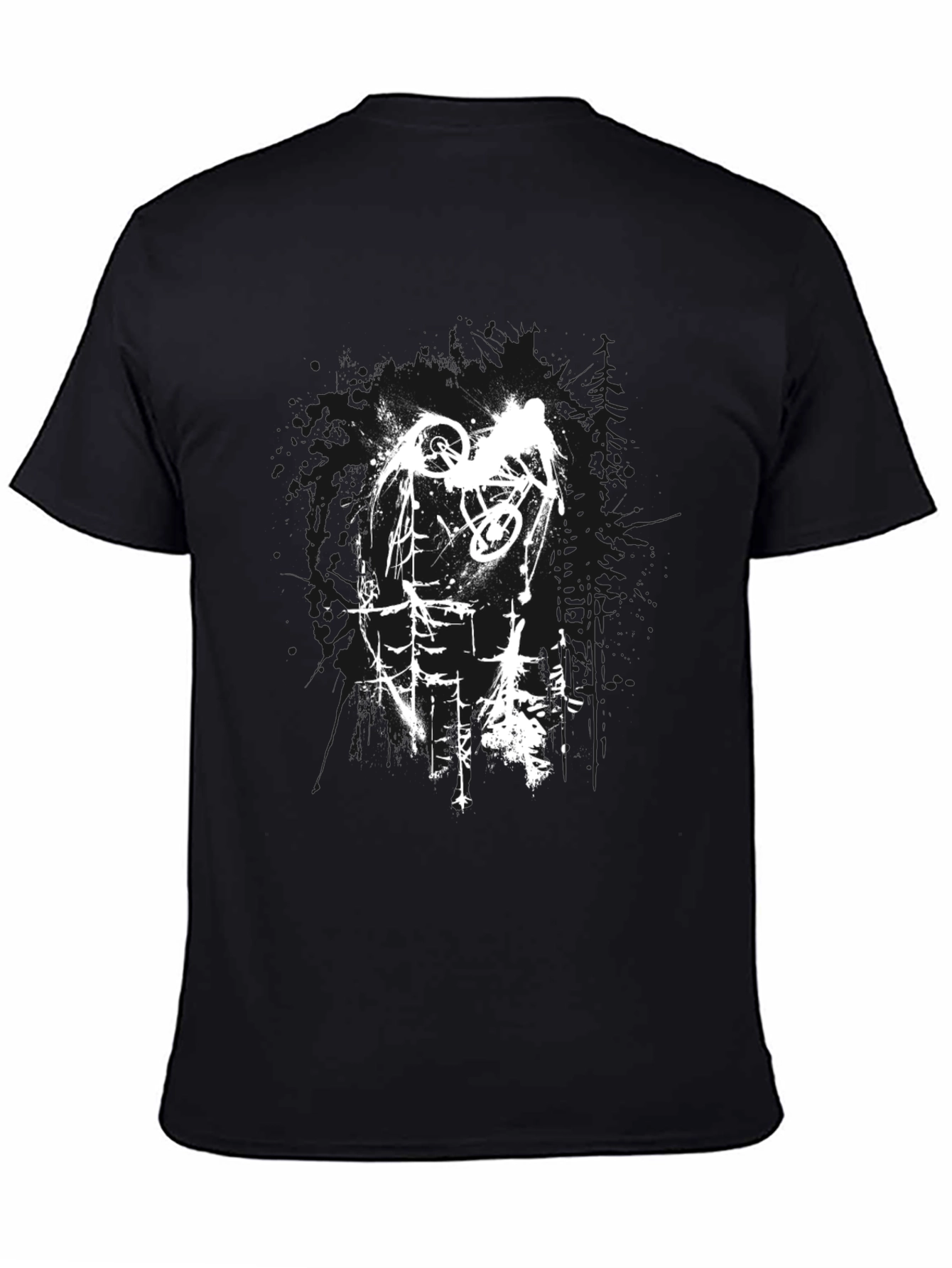 Mountain Biker Graphic Tee - Black