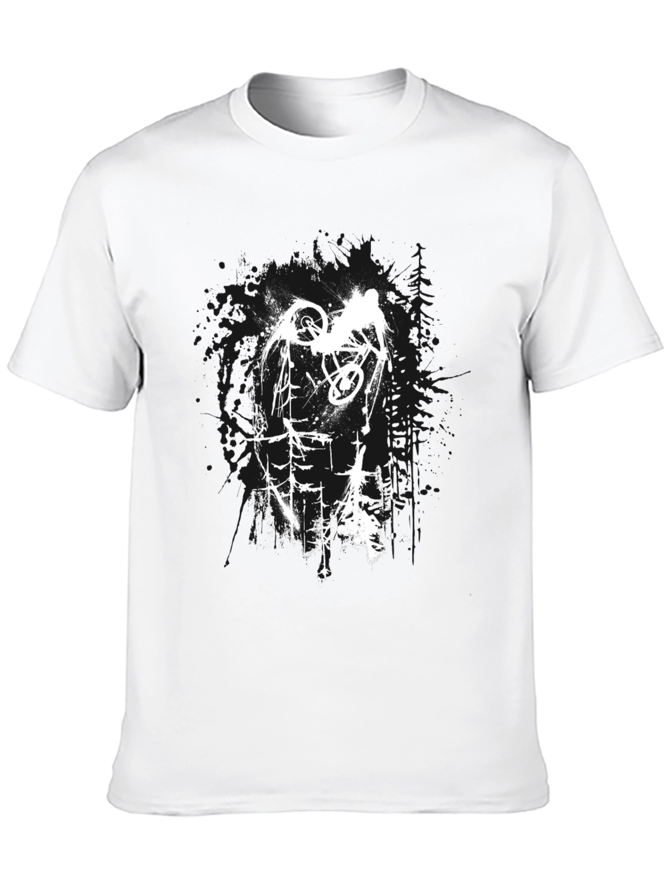 Mountain Biker Graphic Tee - Black