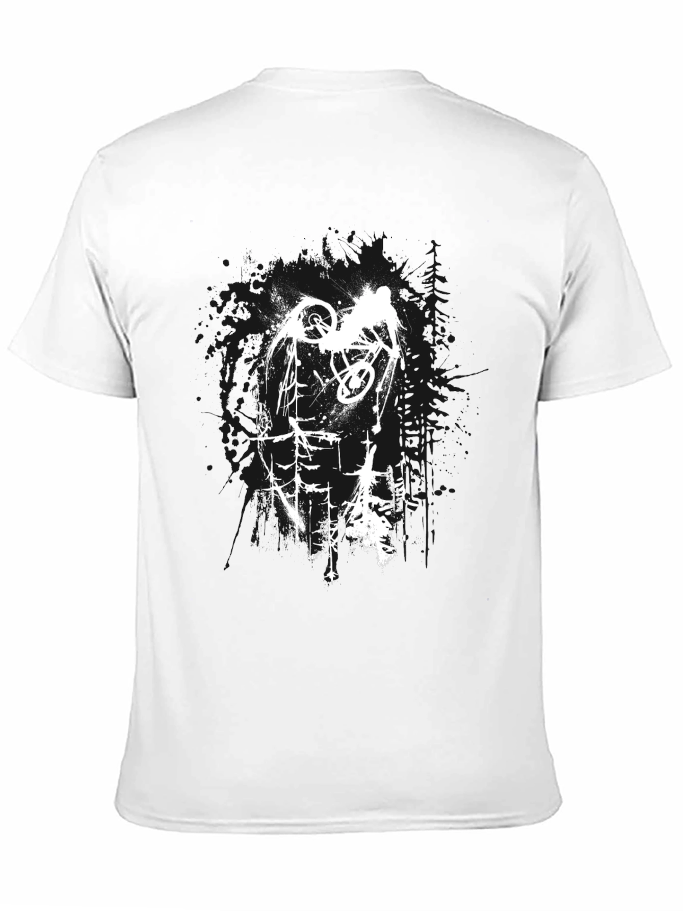 Mountain Biker Graphic Tee - Black