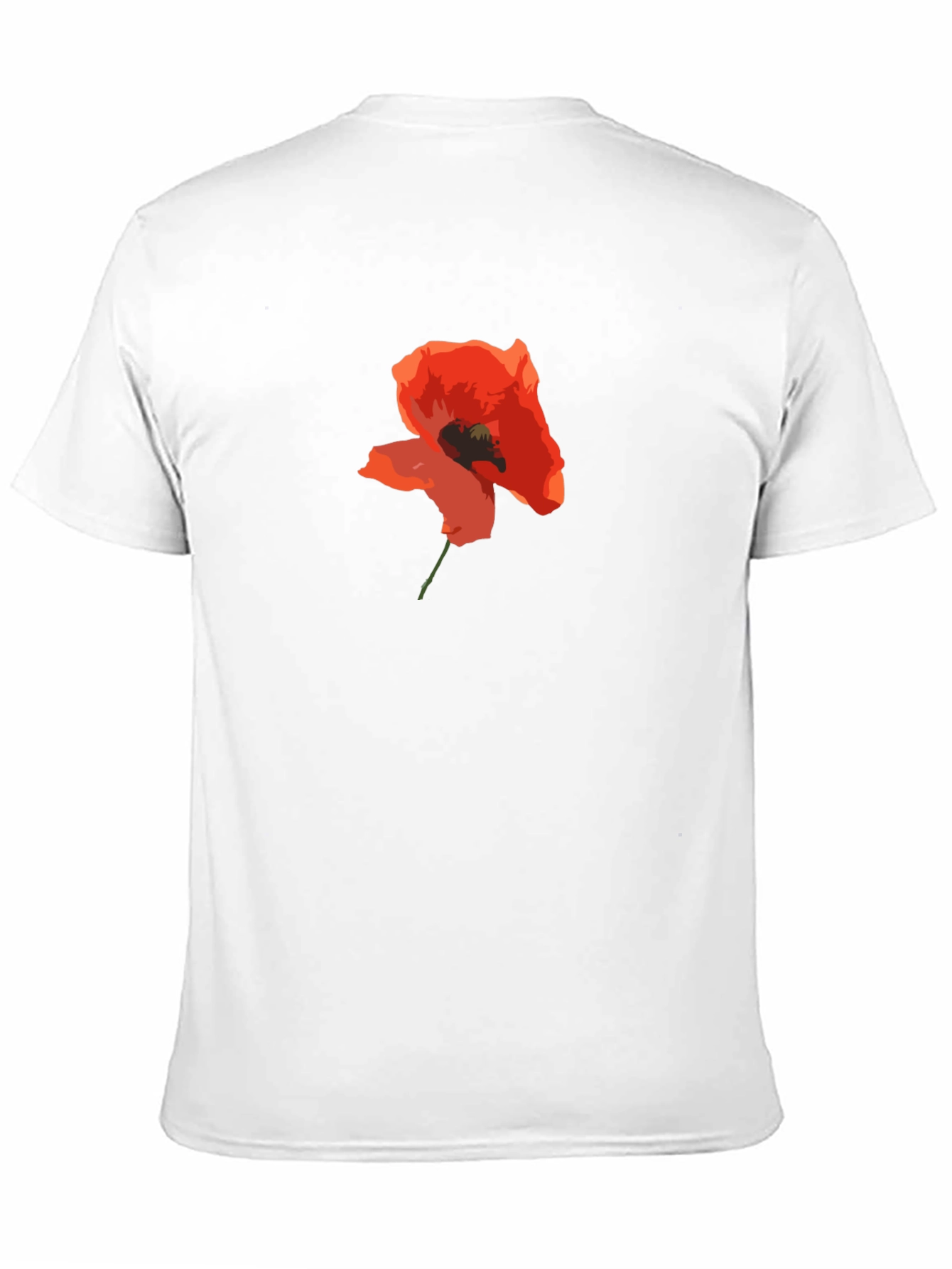 Poppy Graphic Black T-Shirt