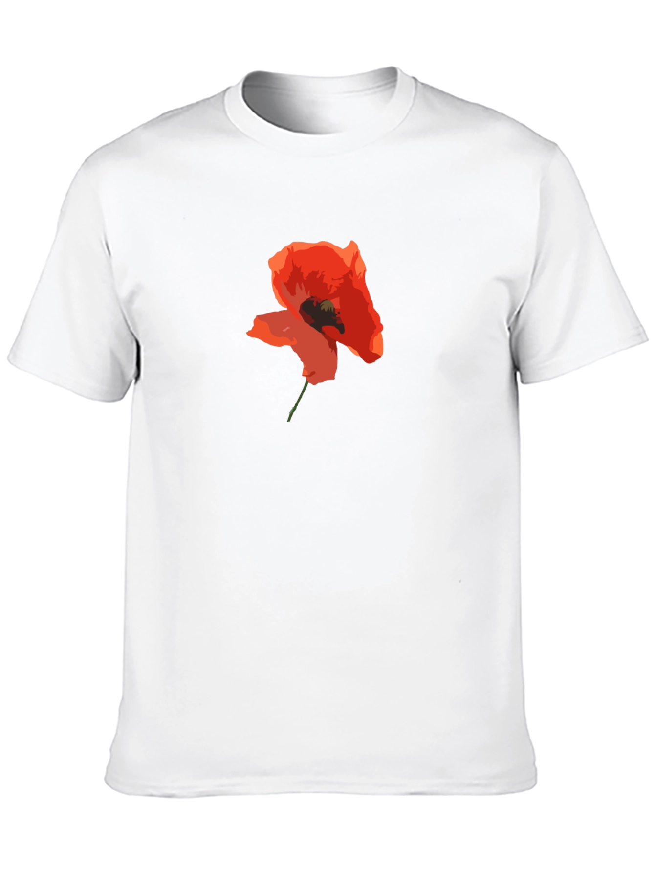 Poppy Graphic Black T-Shirt