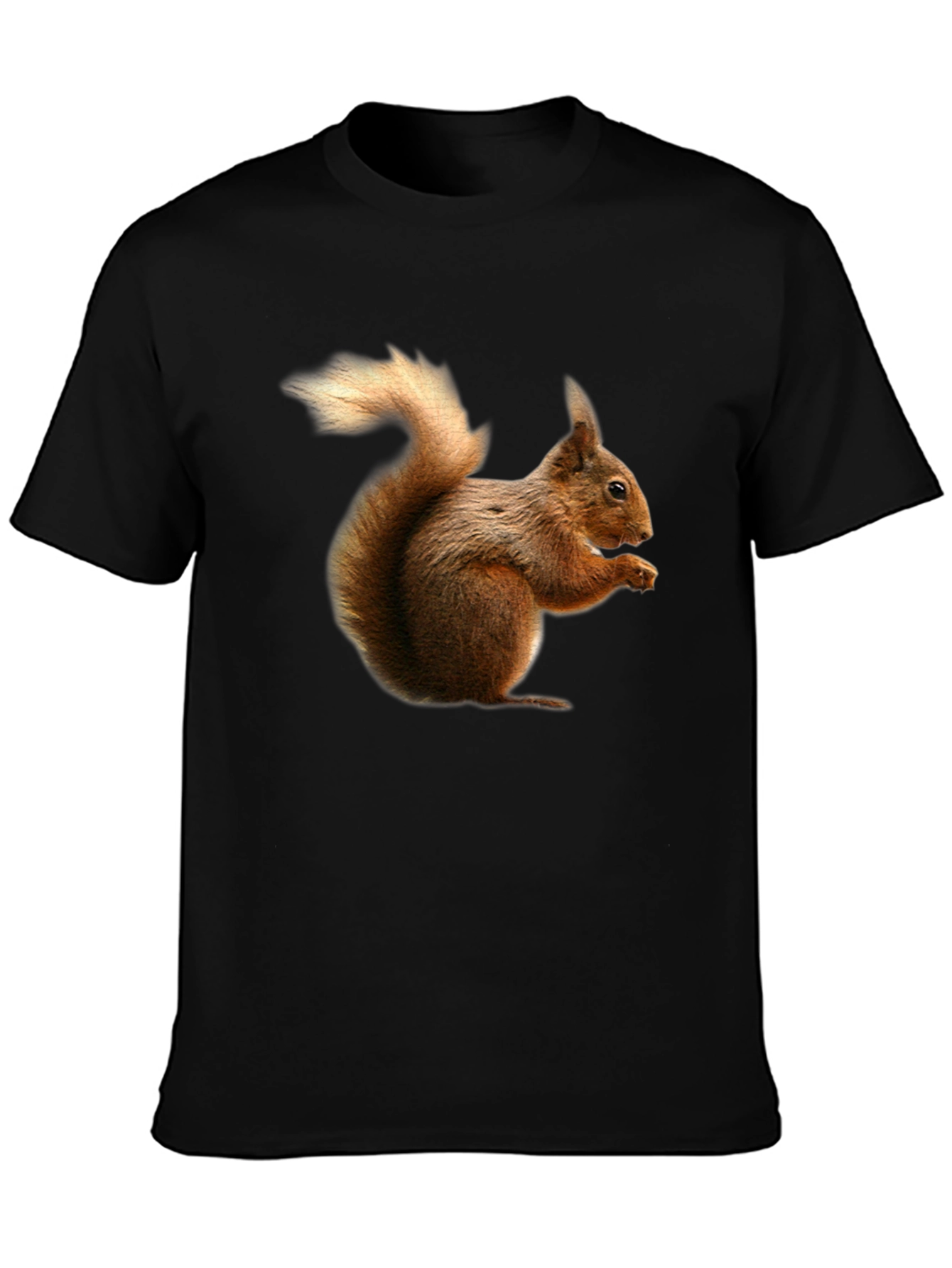 Squirrel Graphic Black T-Shirt