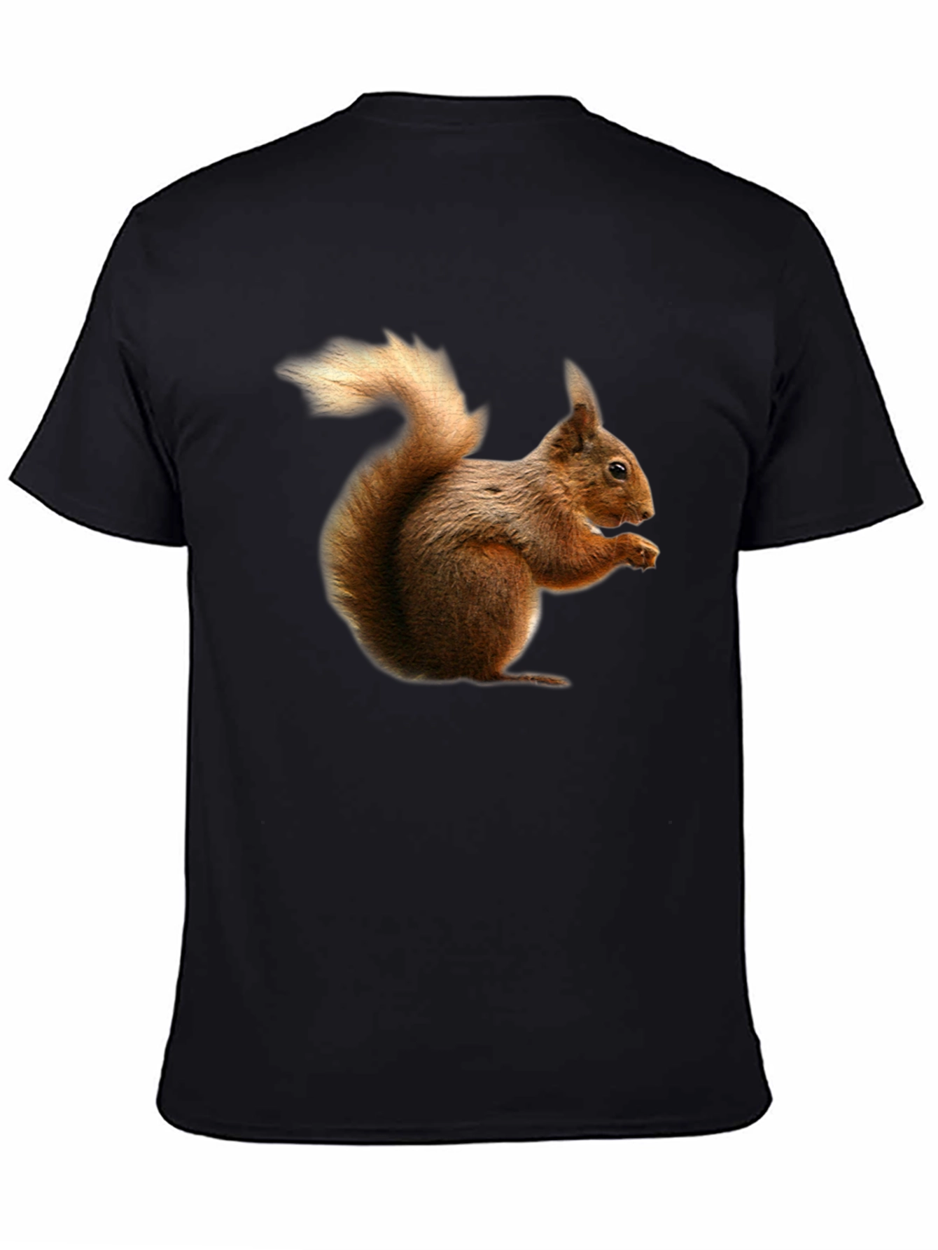 Squirrel Graphic Black T-Shirt