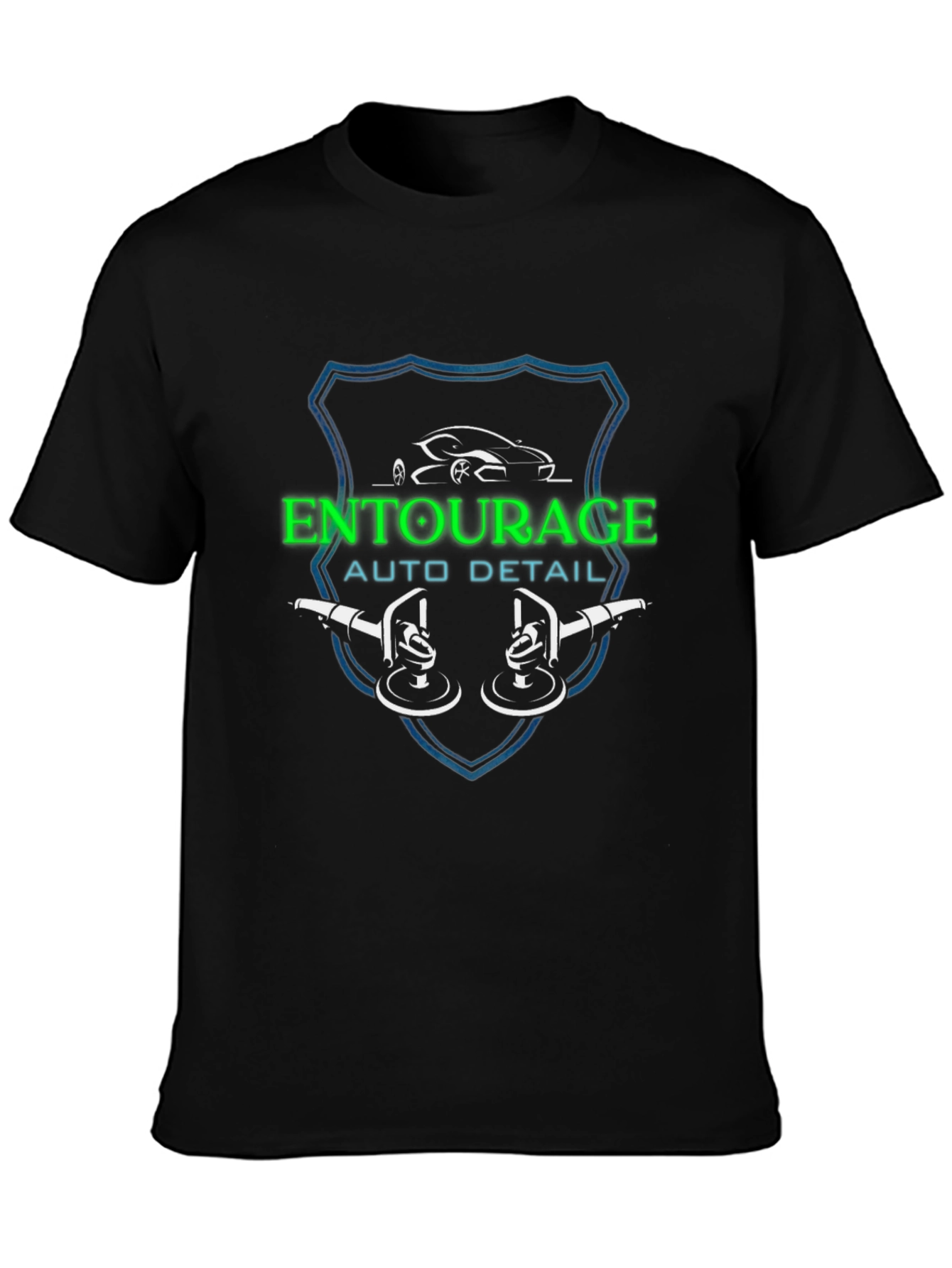 Entourage Auto Detail Black T-Shirt
