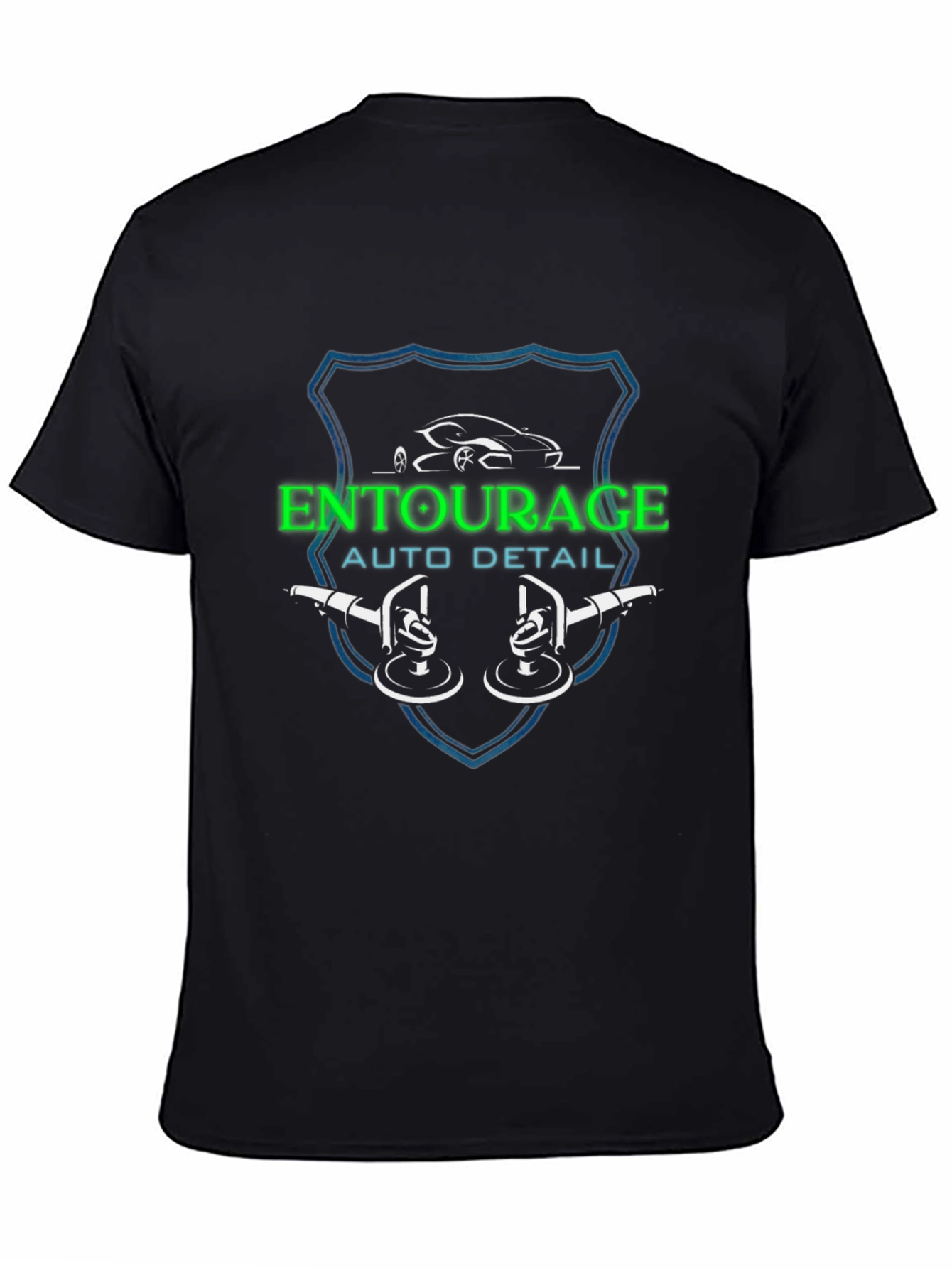 Entourage Auto Detail Black T-Shirt