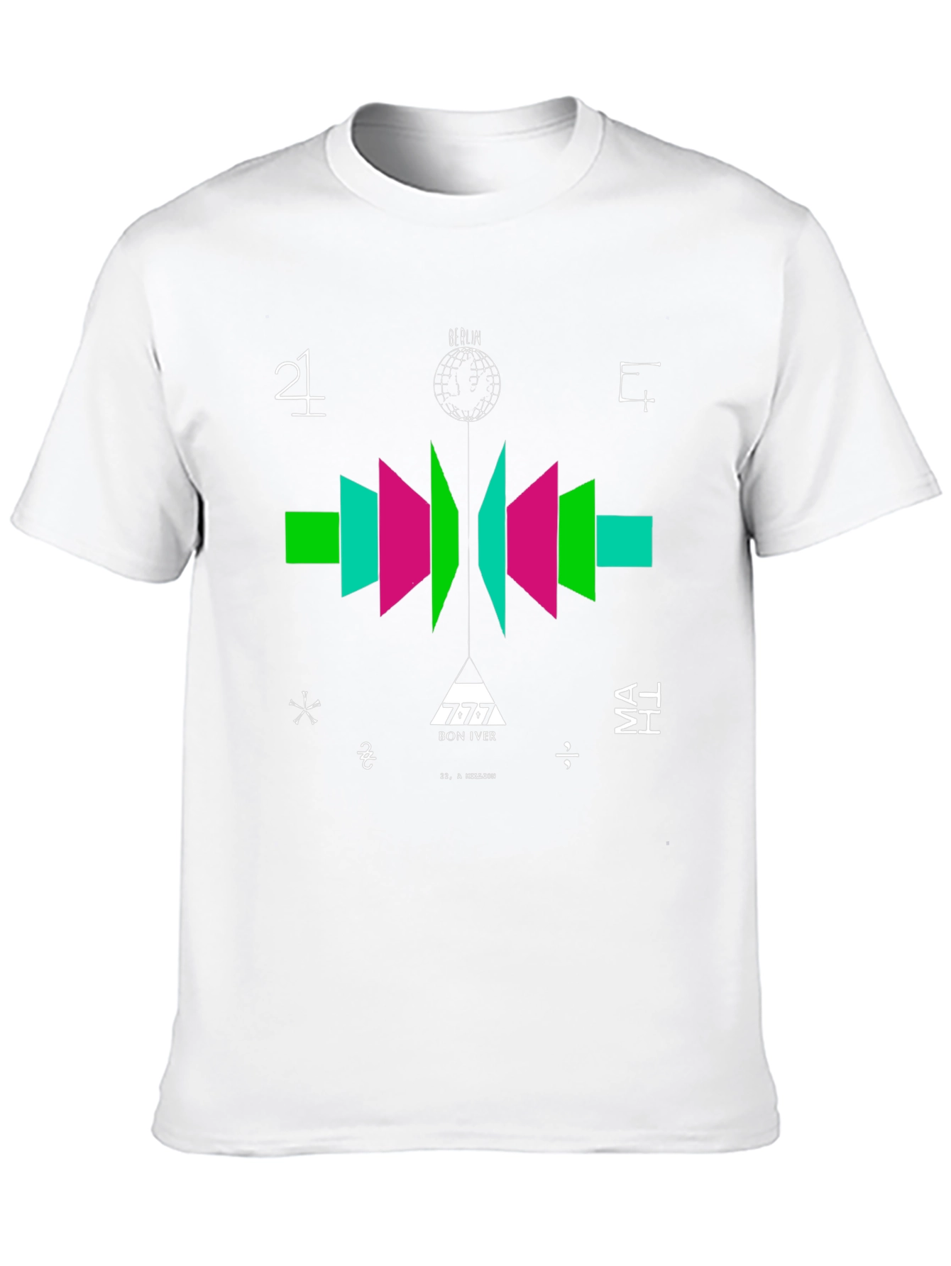 Abstract Graphic Tee - Bon Iver Inspired Design