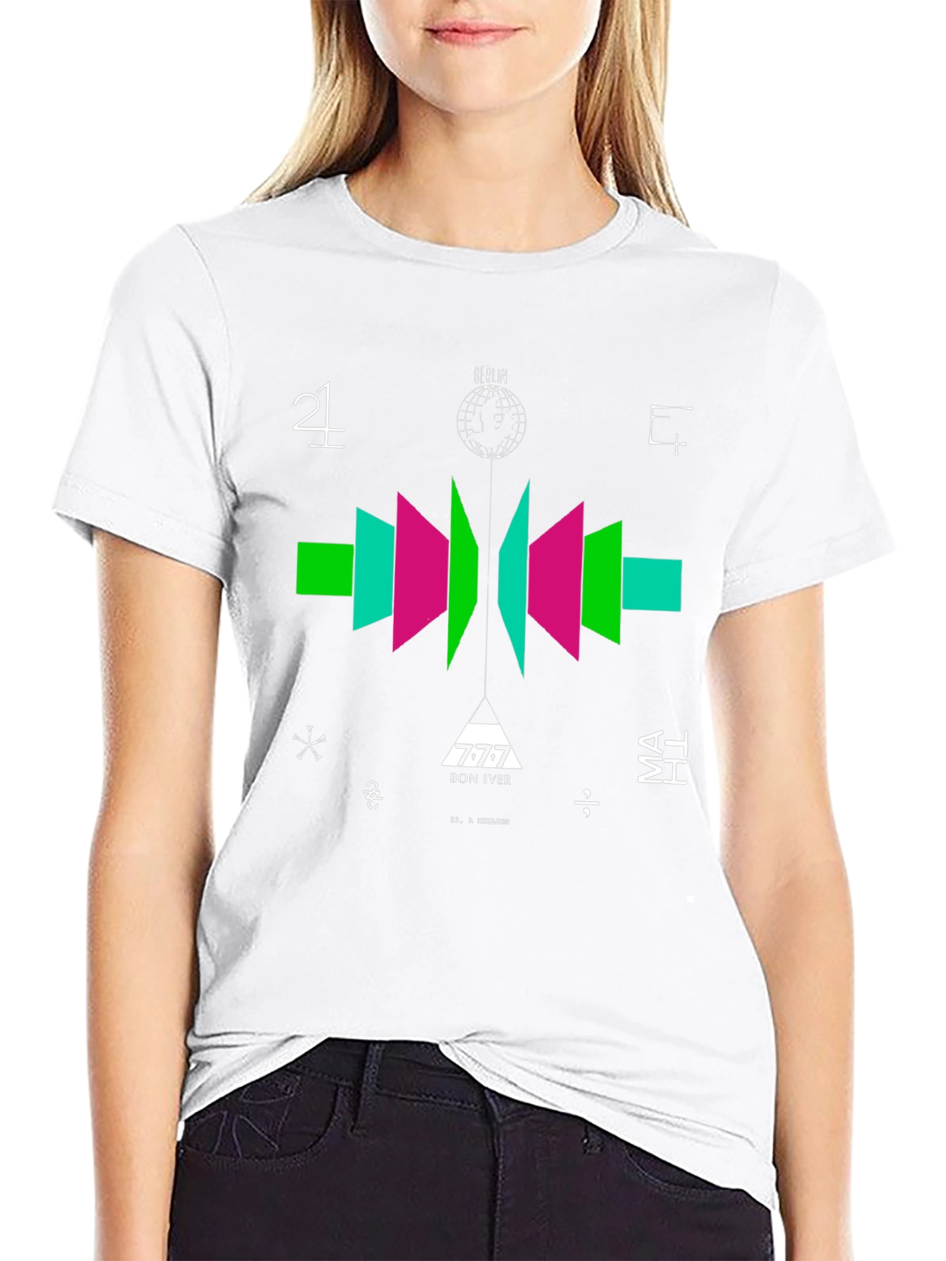 Abstract Graphic Tee - Bon Iver Inspired Design