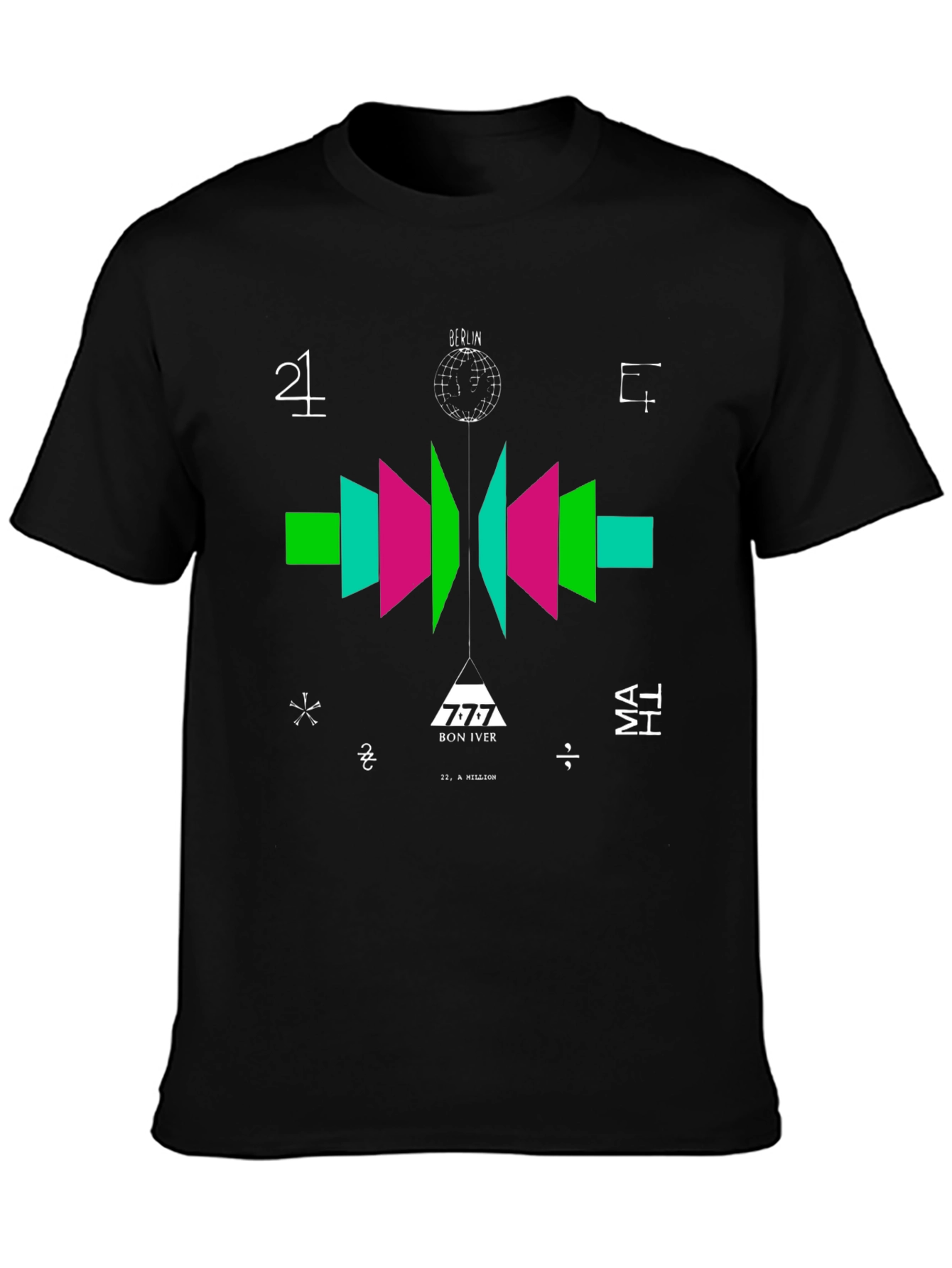 Abstract Graphic Tee - Bon Iver Inspired Design