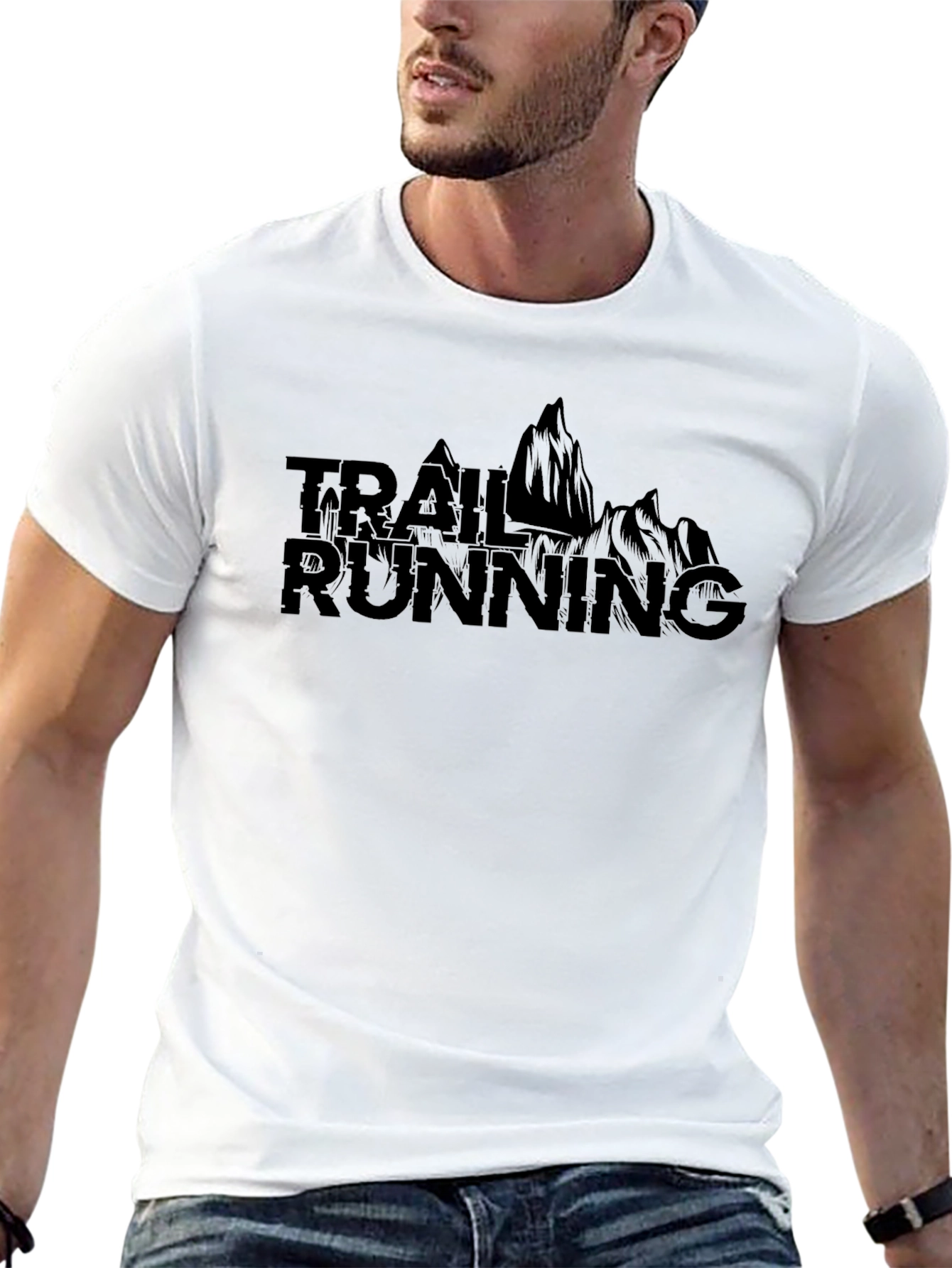 Trail Running T-Shirt - Mountain Design