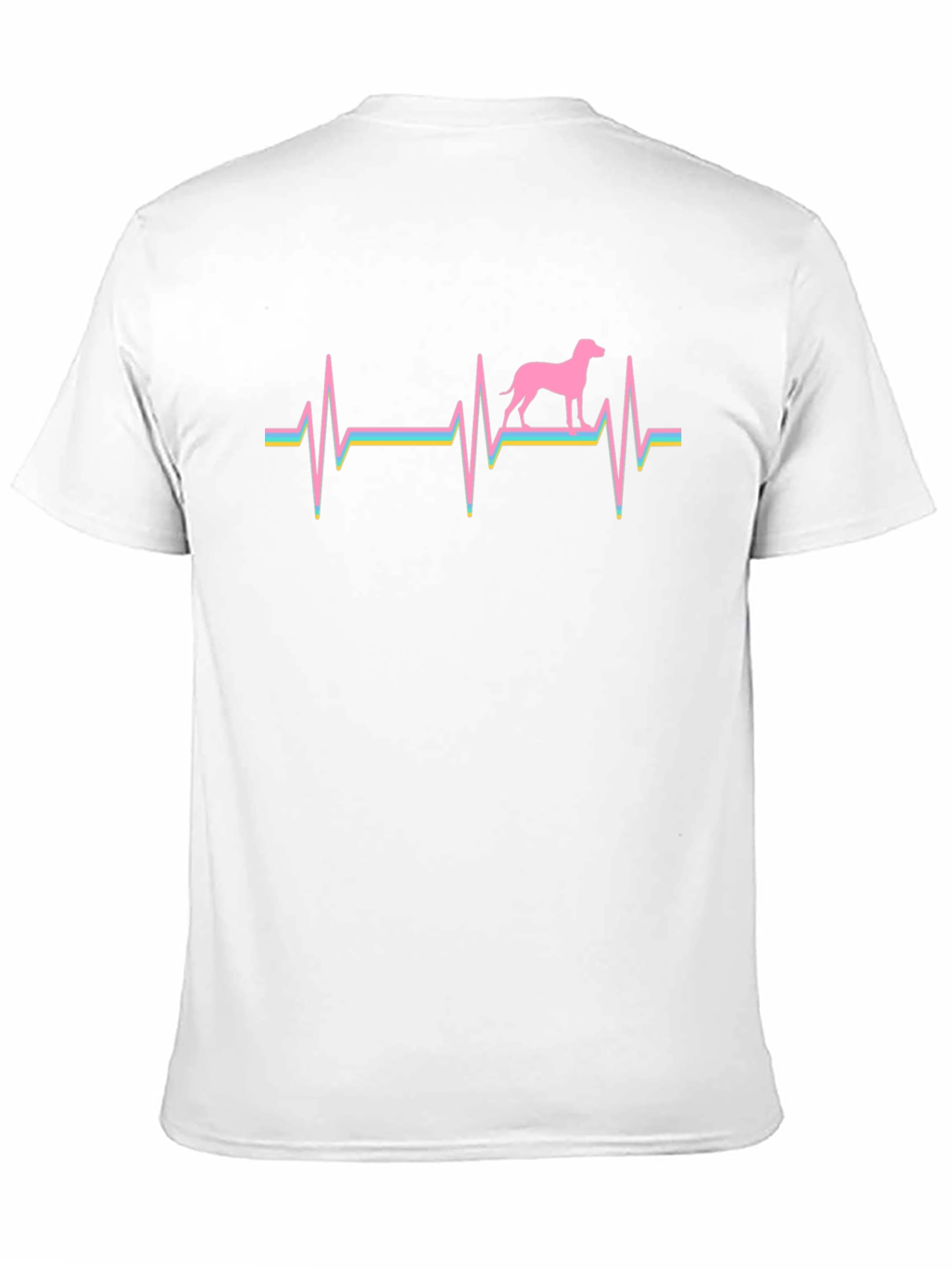 Dog Heartbeat Graphic Tee - Black