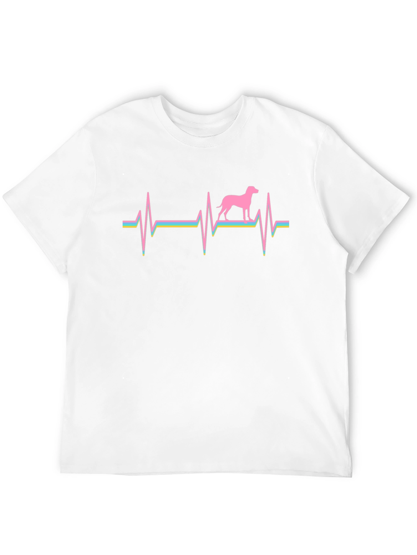 Dog Heartbeat Graphic Tee - Black