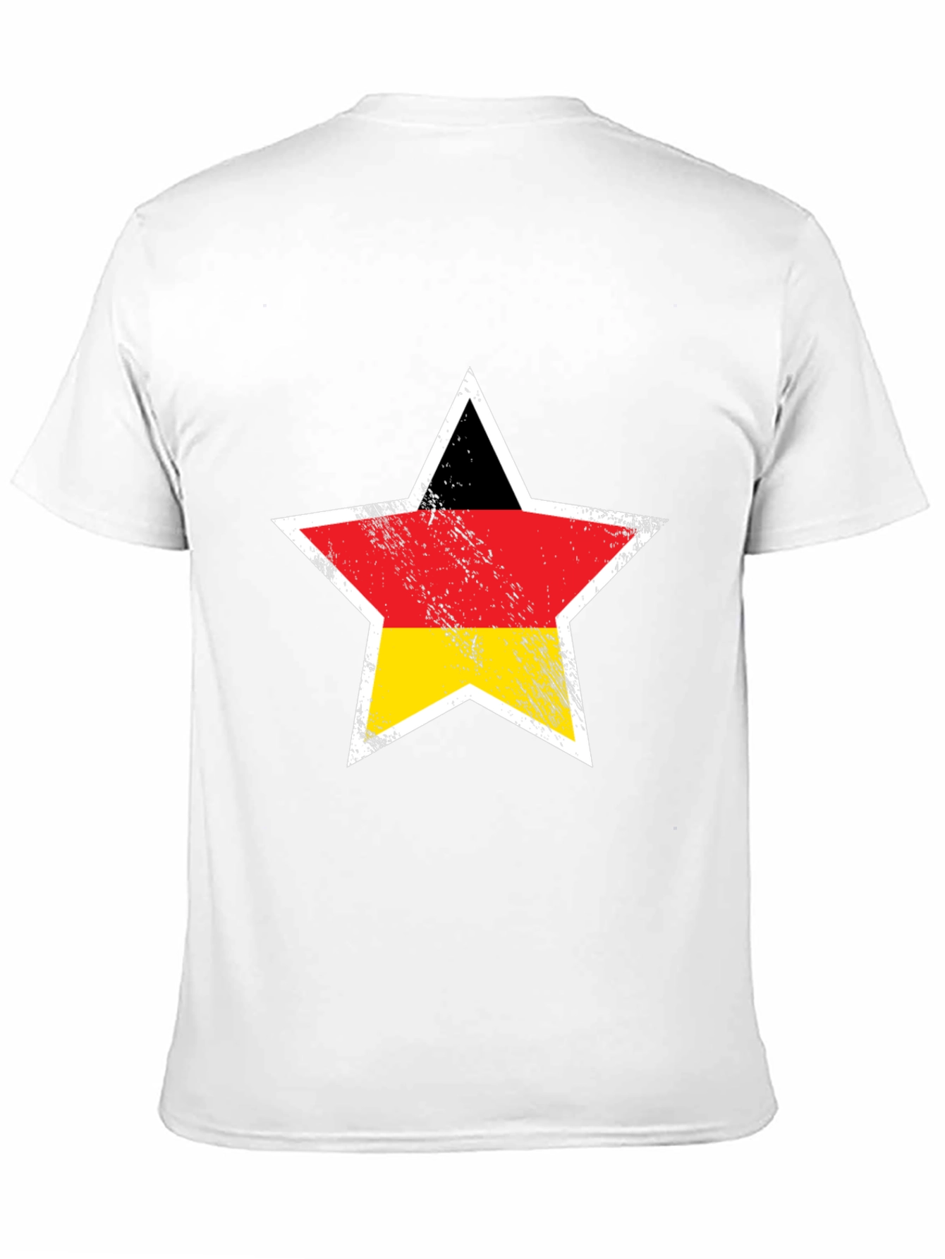 German Flag Star Graphic Black T-Shirt
