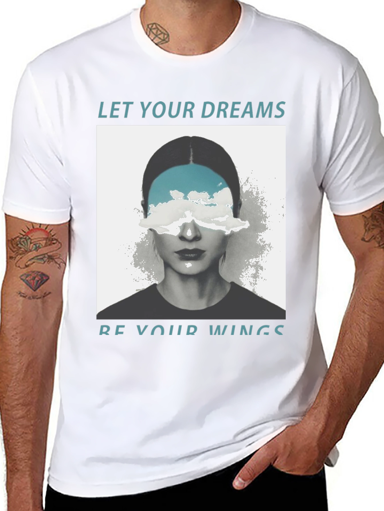 Dream Wings Graphic Tee - Unisex Black T-Shirt