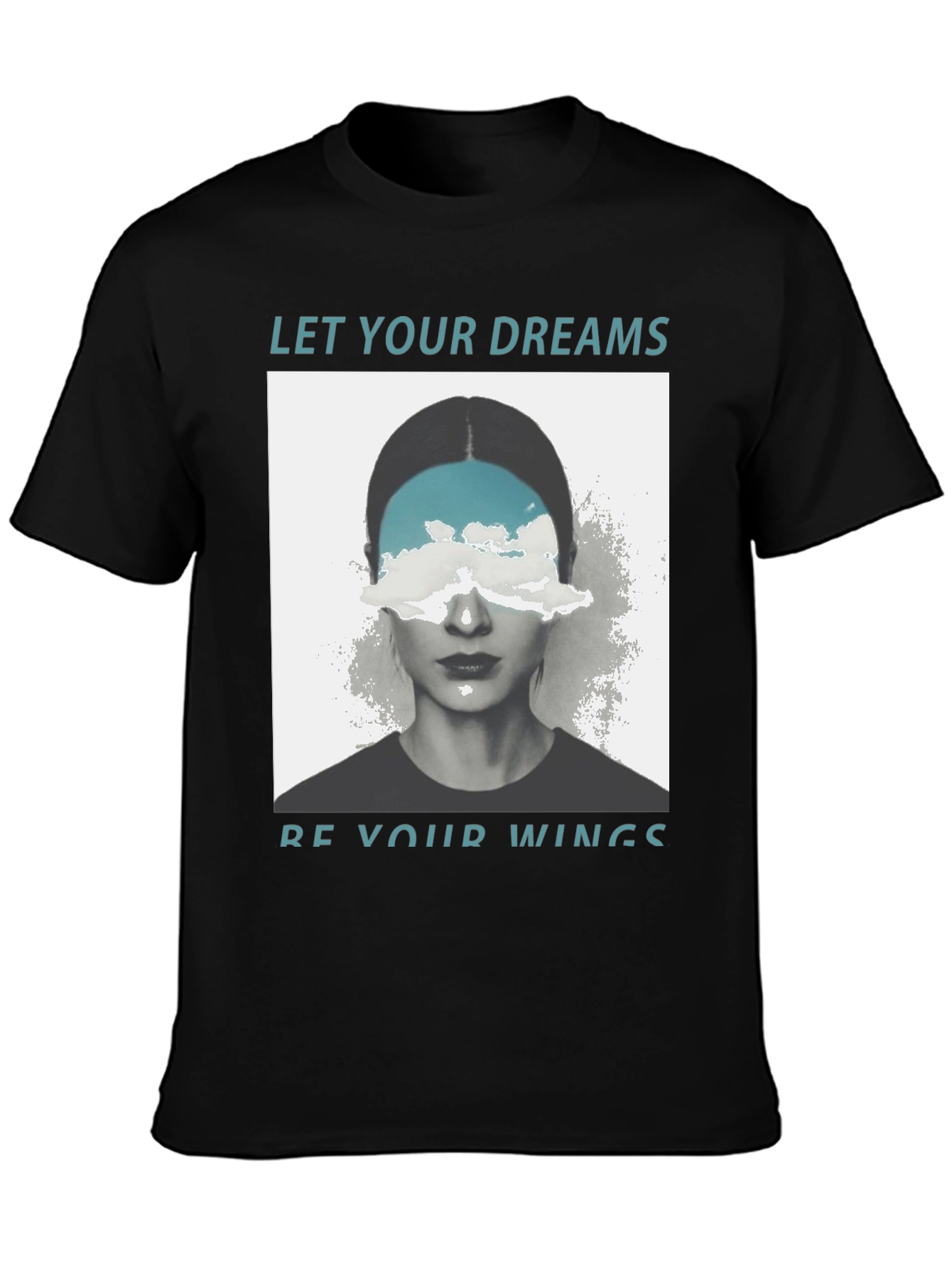 Dream Wings Graphic Tee - Unisex Black T-Shirt