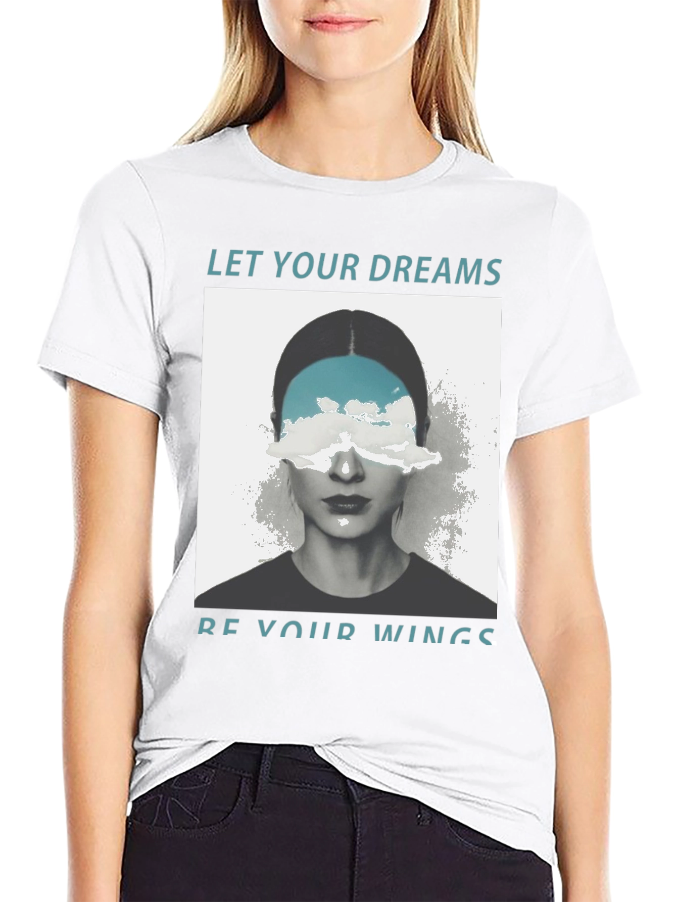 Dream Wings Graphic Tee - Unisex Black T-Shirt