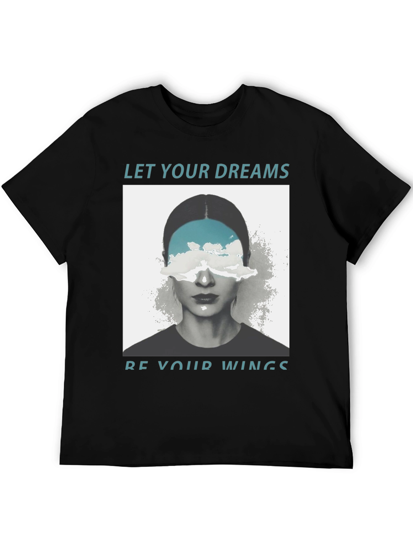 Dream Wings Graphic Tee - Unisex Black T-Shirt