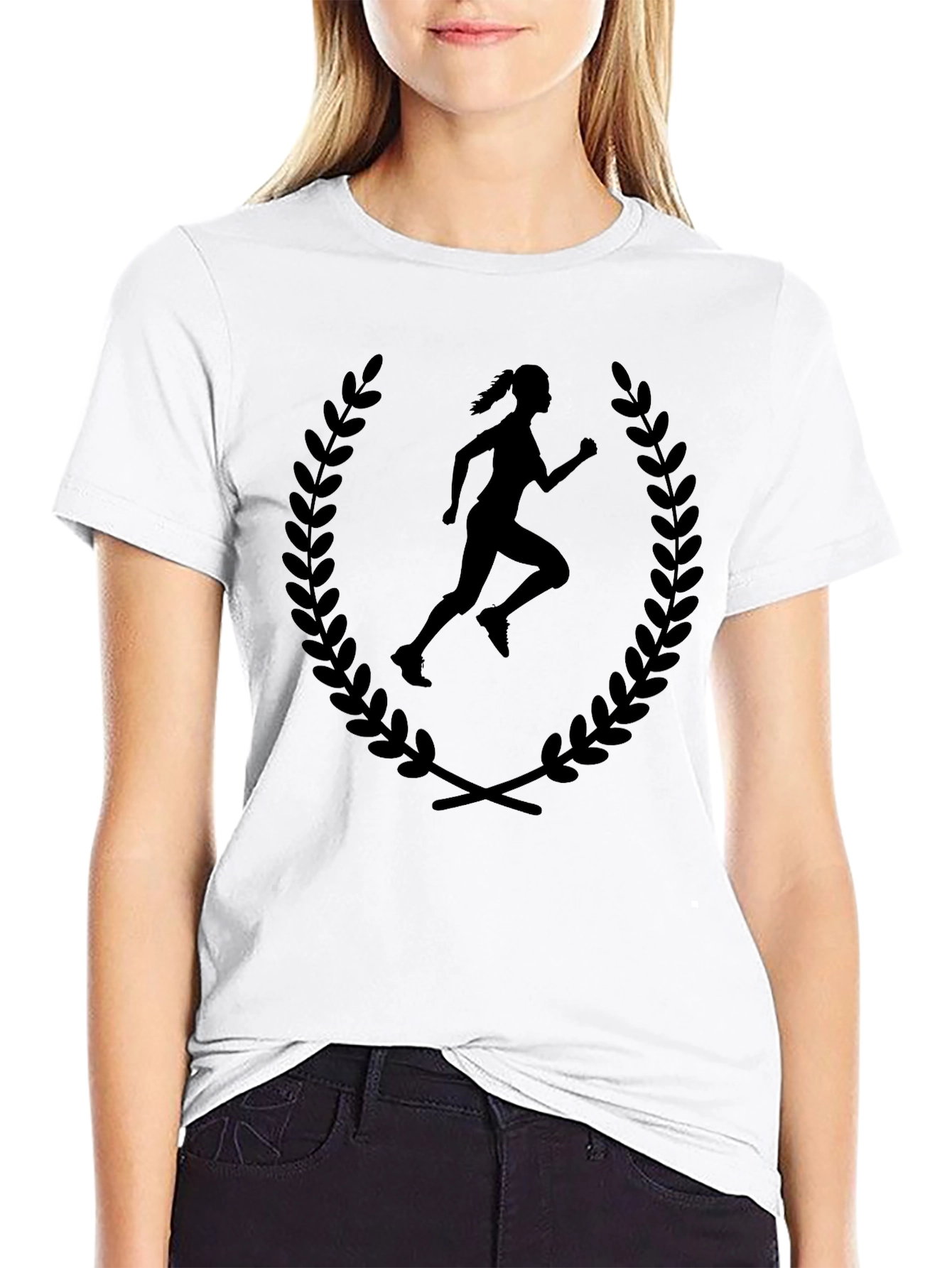 Runner Silhouette Graphic Tee - Unisex Cotton T-Shirt
