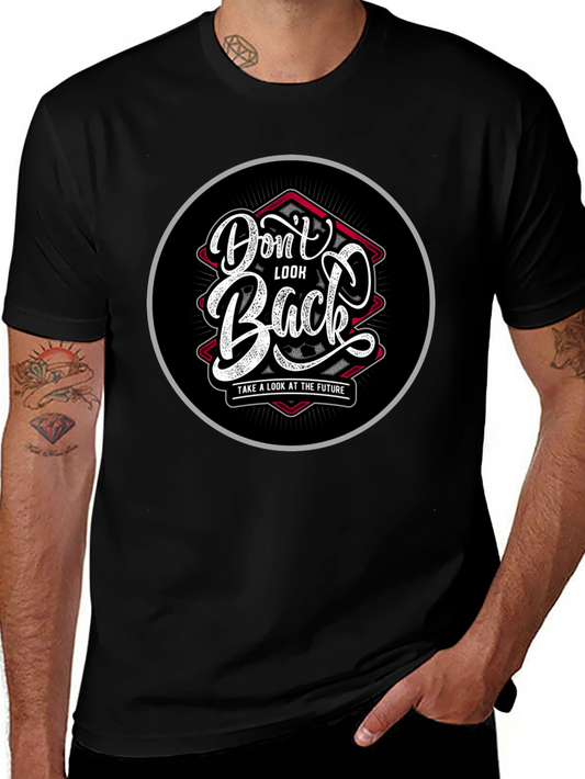 Dont Look Back Graphic Black T-Shirt