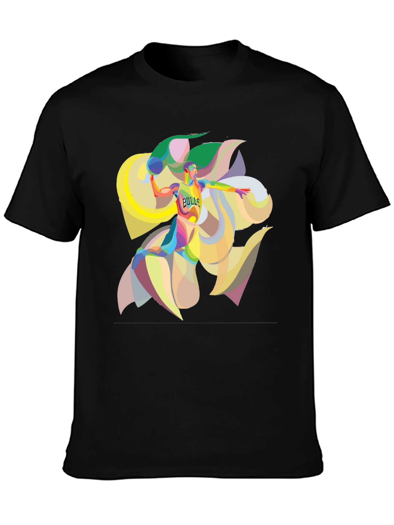 Bulls Basketball Graphic T-Shirt - Bold Artistic Design