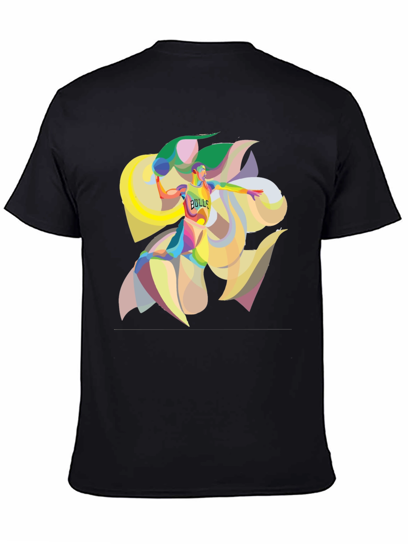 Bulls Basketball Graphic T-Shirt - Bold Artistic Design