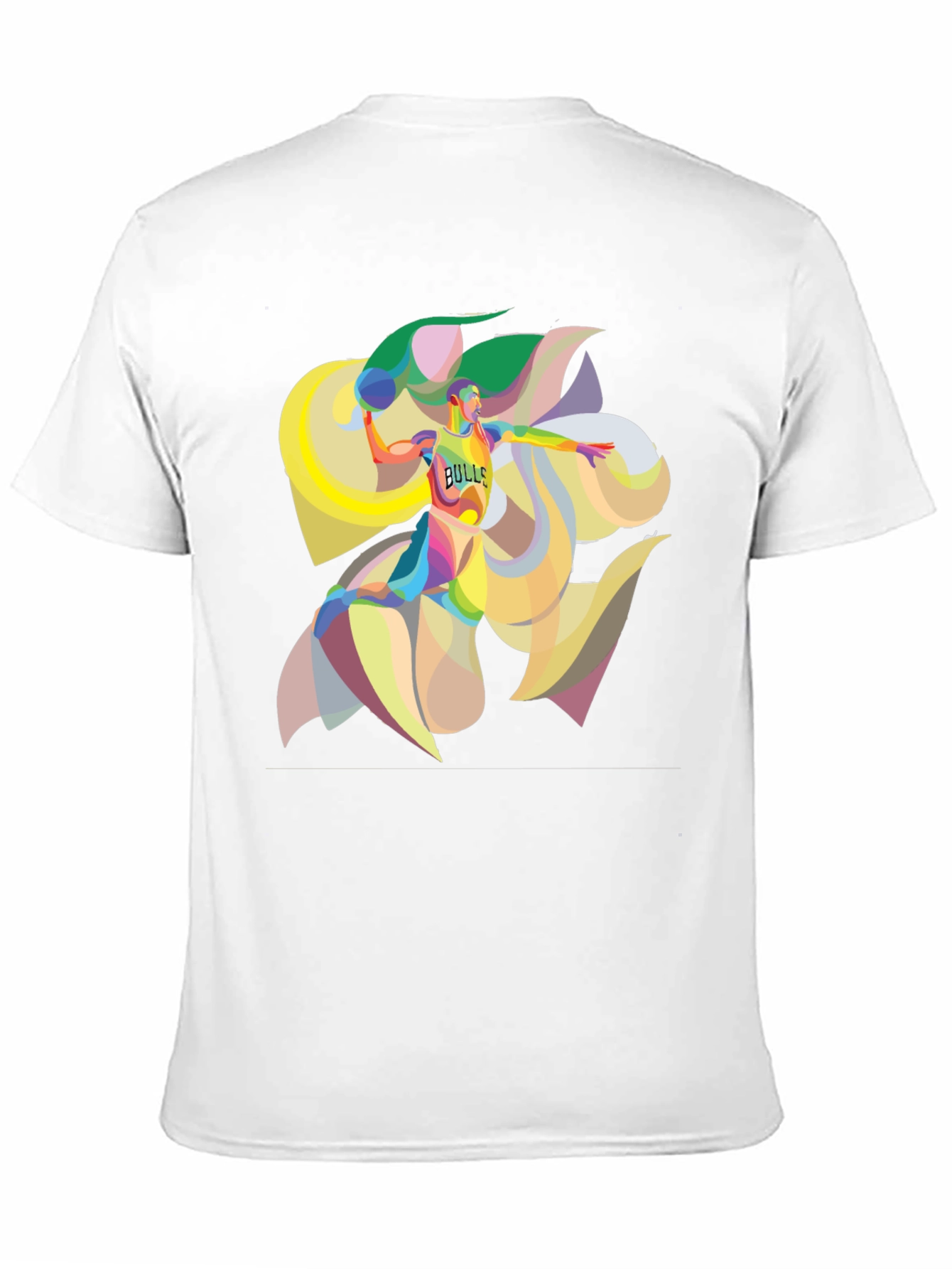 Bulls Basketball Graphic T-Shirt - Bold Artistic Design