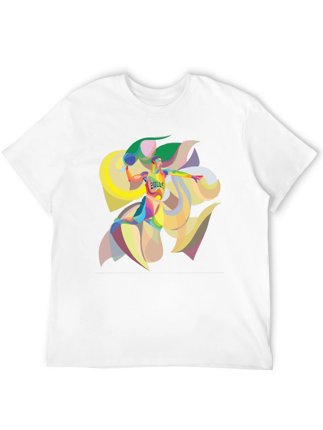 Bulls Basketball Graphic T-Shirt - Bold Artistic Design