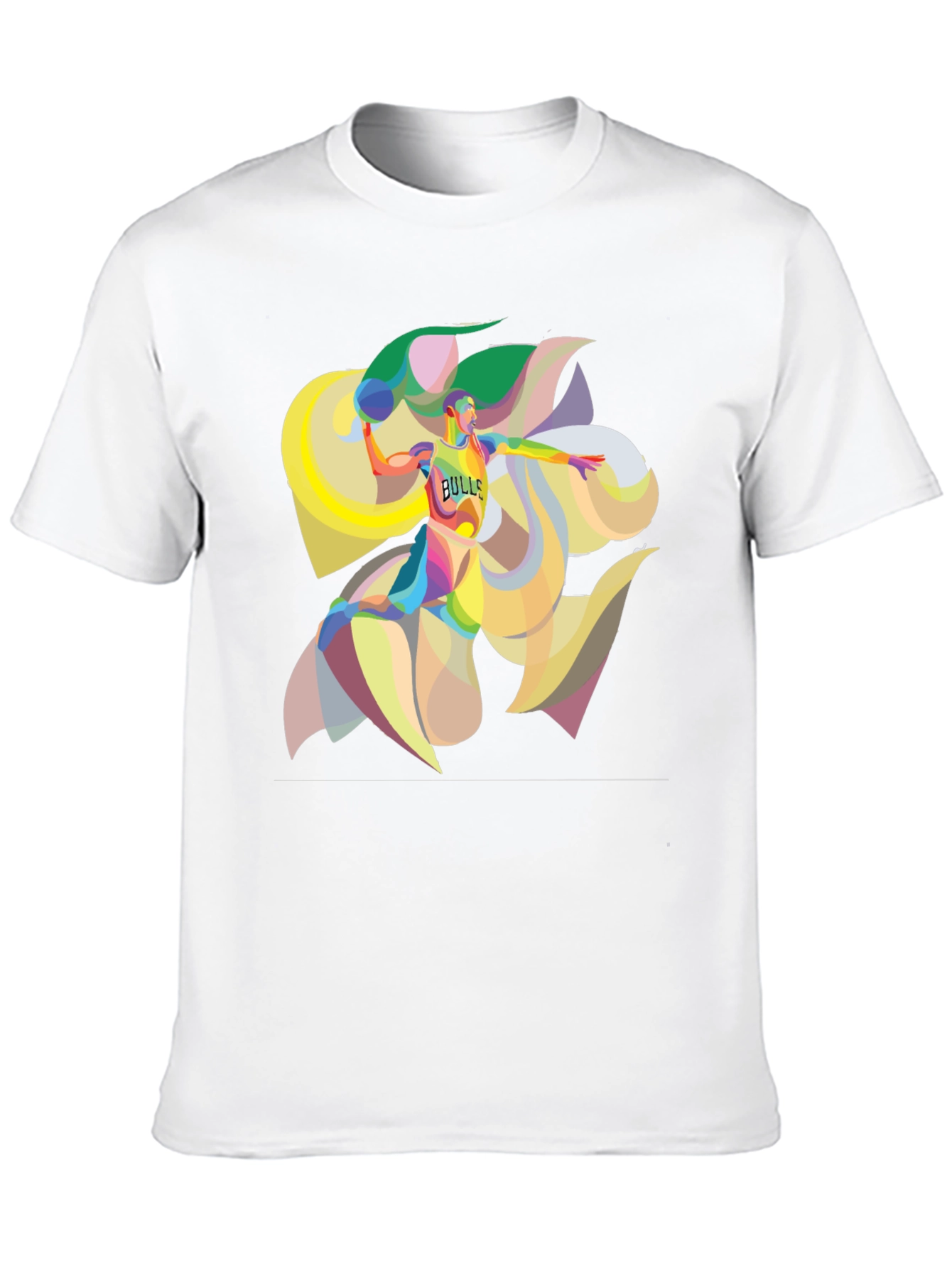 Bulls Basketball Graphic T-Shirt - Bold Artistic Design