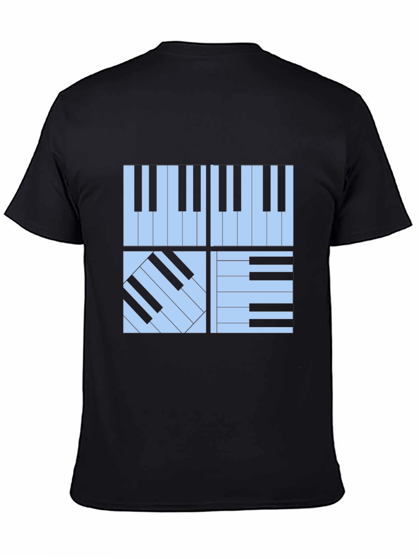 Piano Keys Graphic Tee - Stylish Musicians T-Shirt
