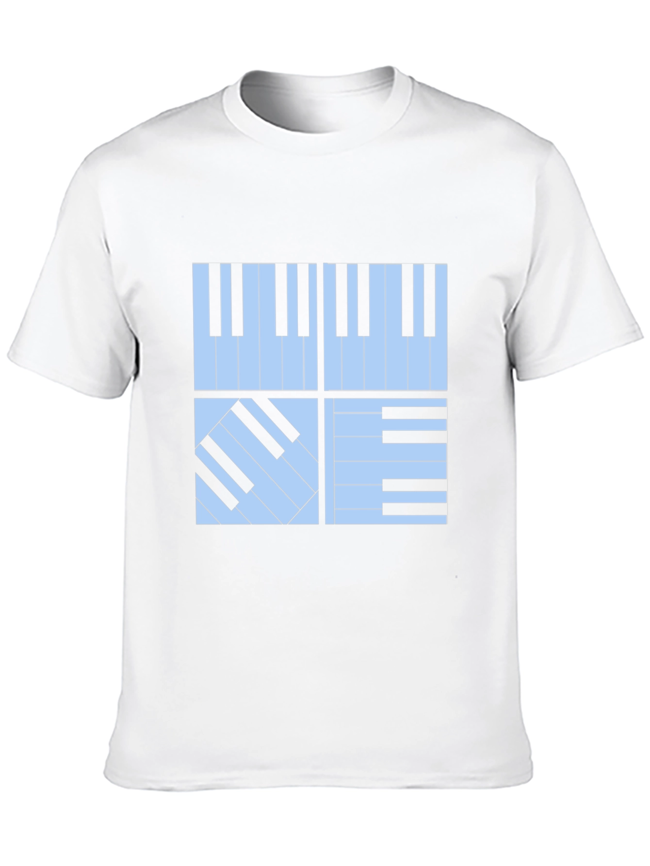 Piano Keys Graphic Tee - Stylish Musicians T-Shirt