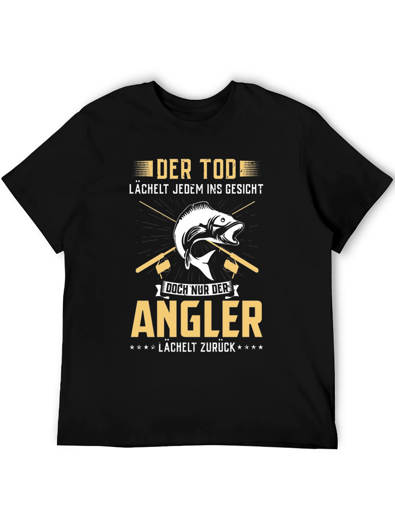 Angler T-Shirt - Death Smiles Anglers Smile Back