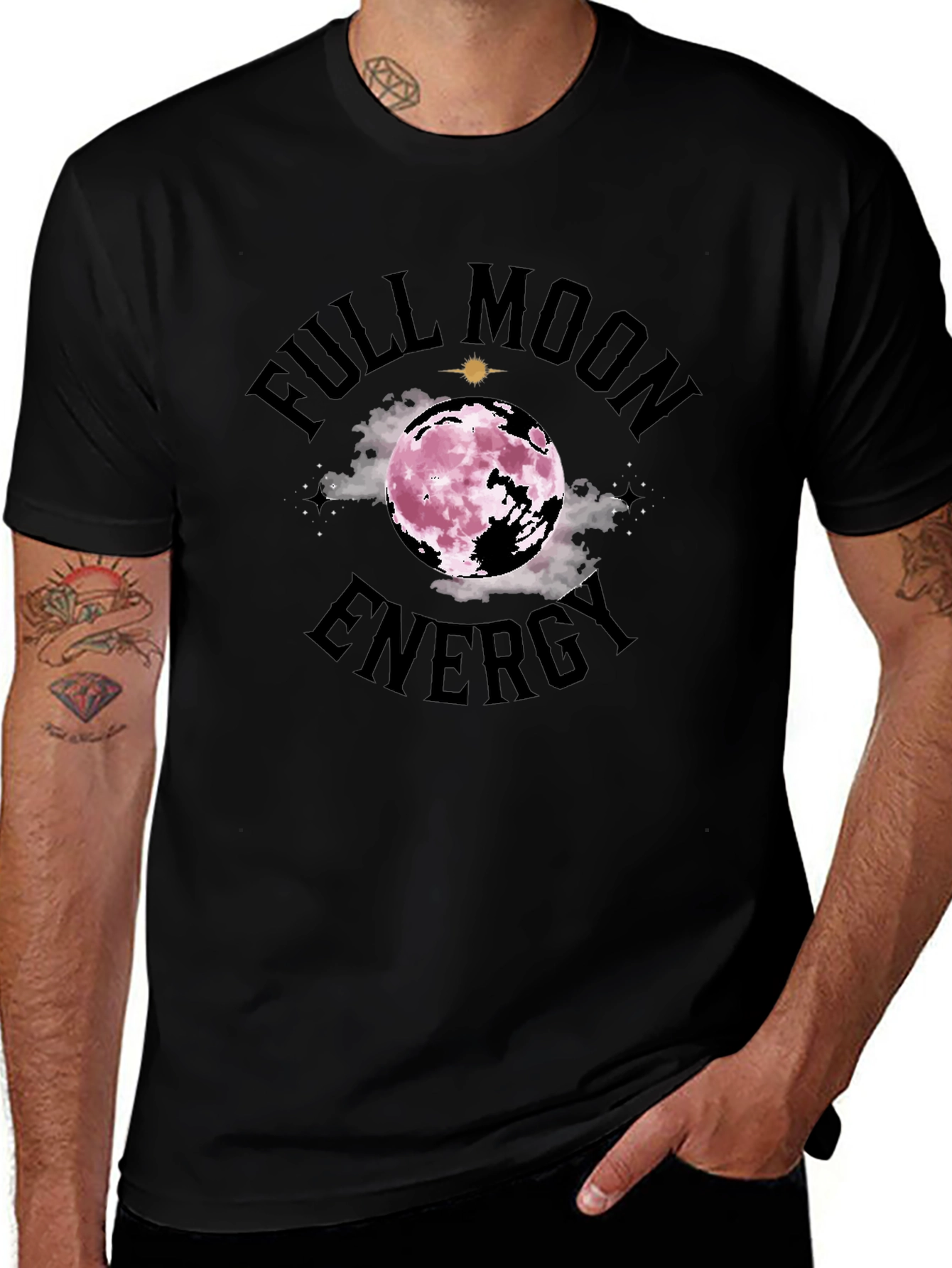 Full Moon Energy T-Shirt - Celestial Design