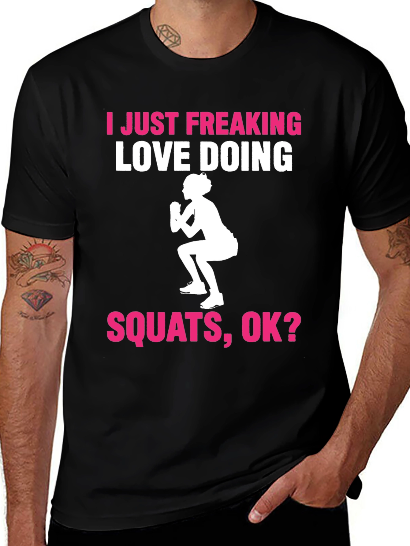 I Love Squats T-Shirt - Gym Workout Tee
