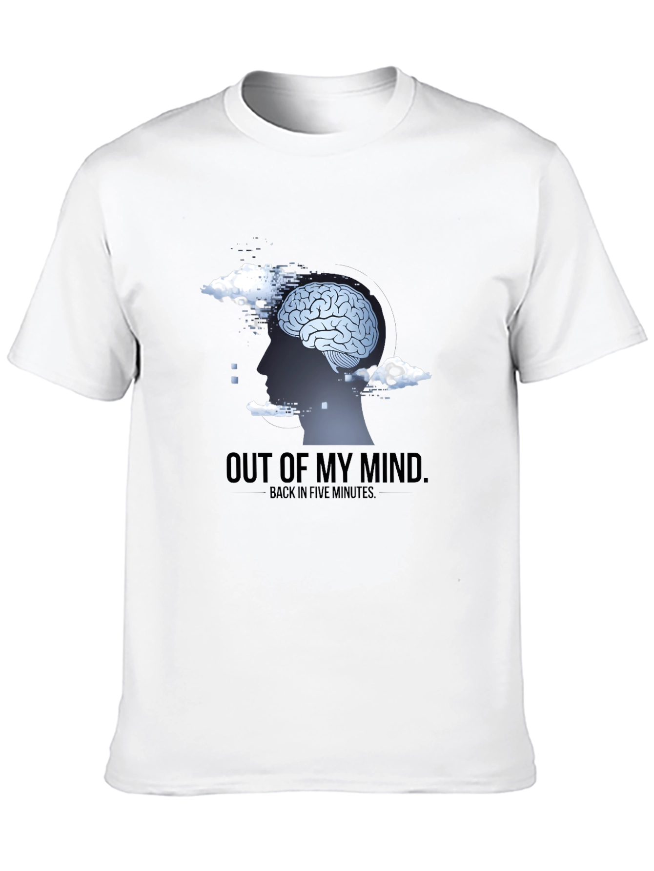 Out of My Mind Mens Black Graphic T-Shirt