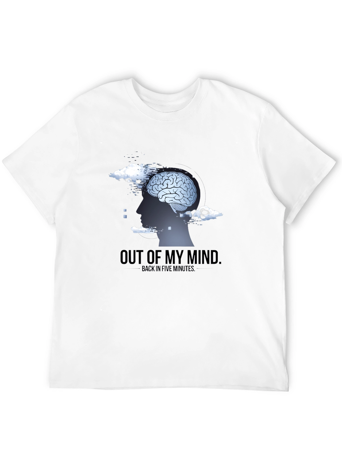 Out of My Mind Mens Black Graphic T-Shirt