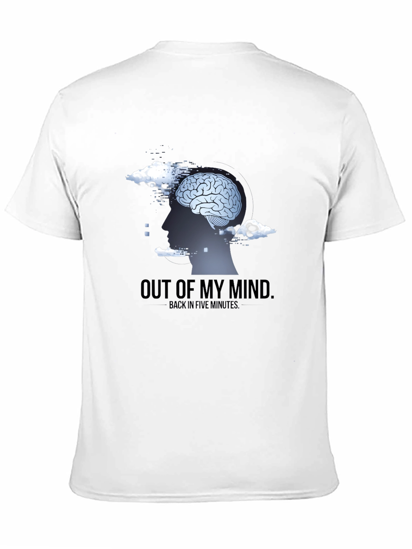 Out of My Mind Mens Black Graphic T-Shirt