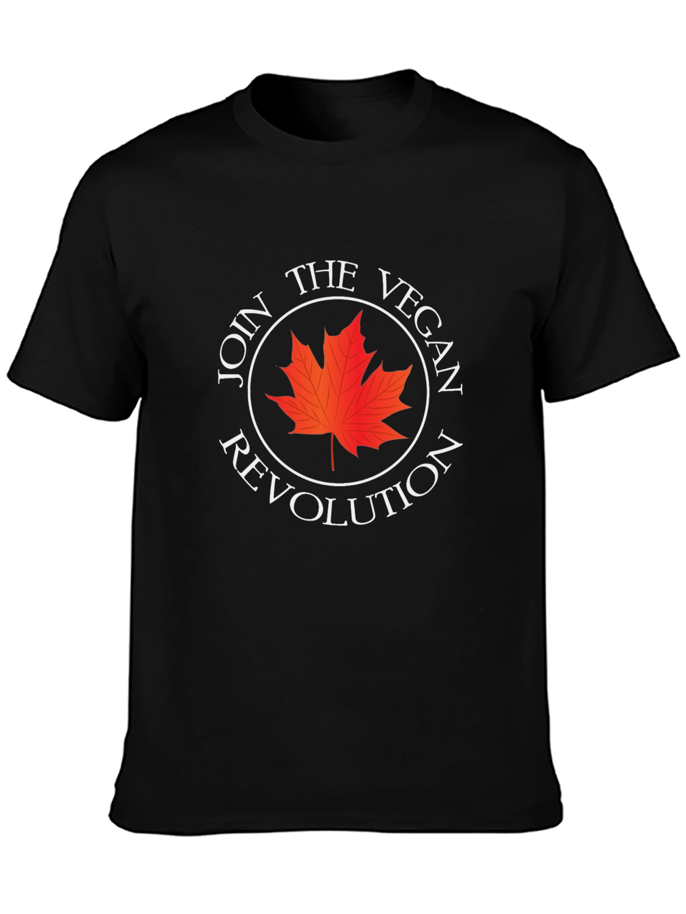 Vegan Revolution Tee - Maple Leaf Design