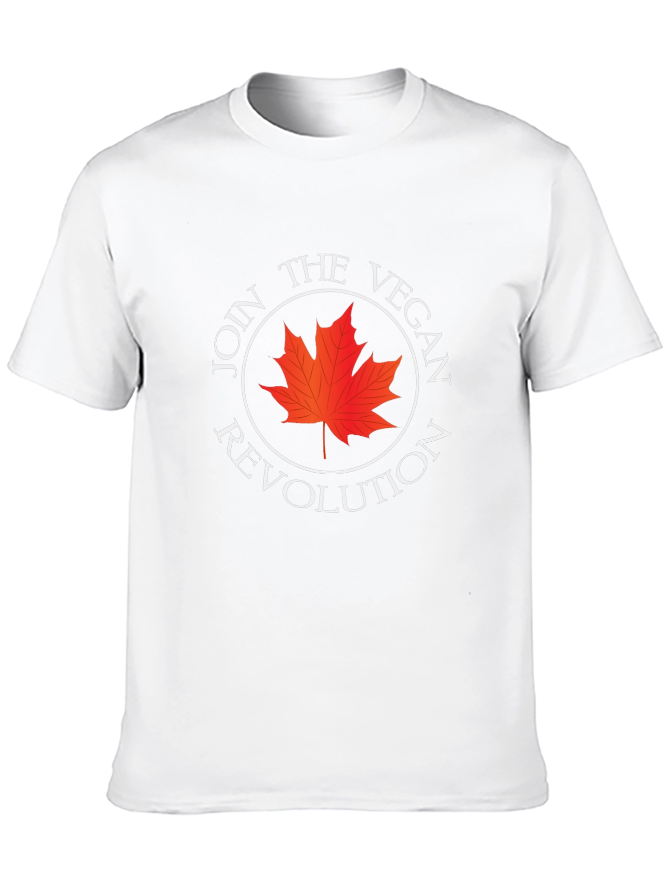 Vegan Revolution Tee - Maple Leaf Design