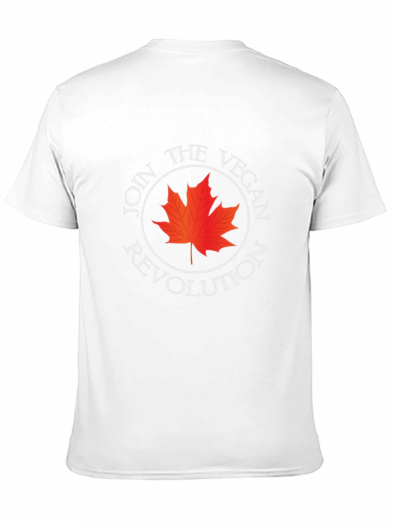 Vegan Revolution Tee - Maple Leaf Design