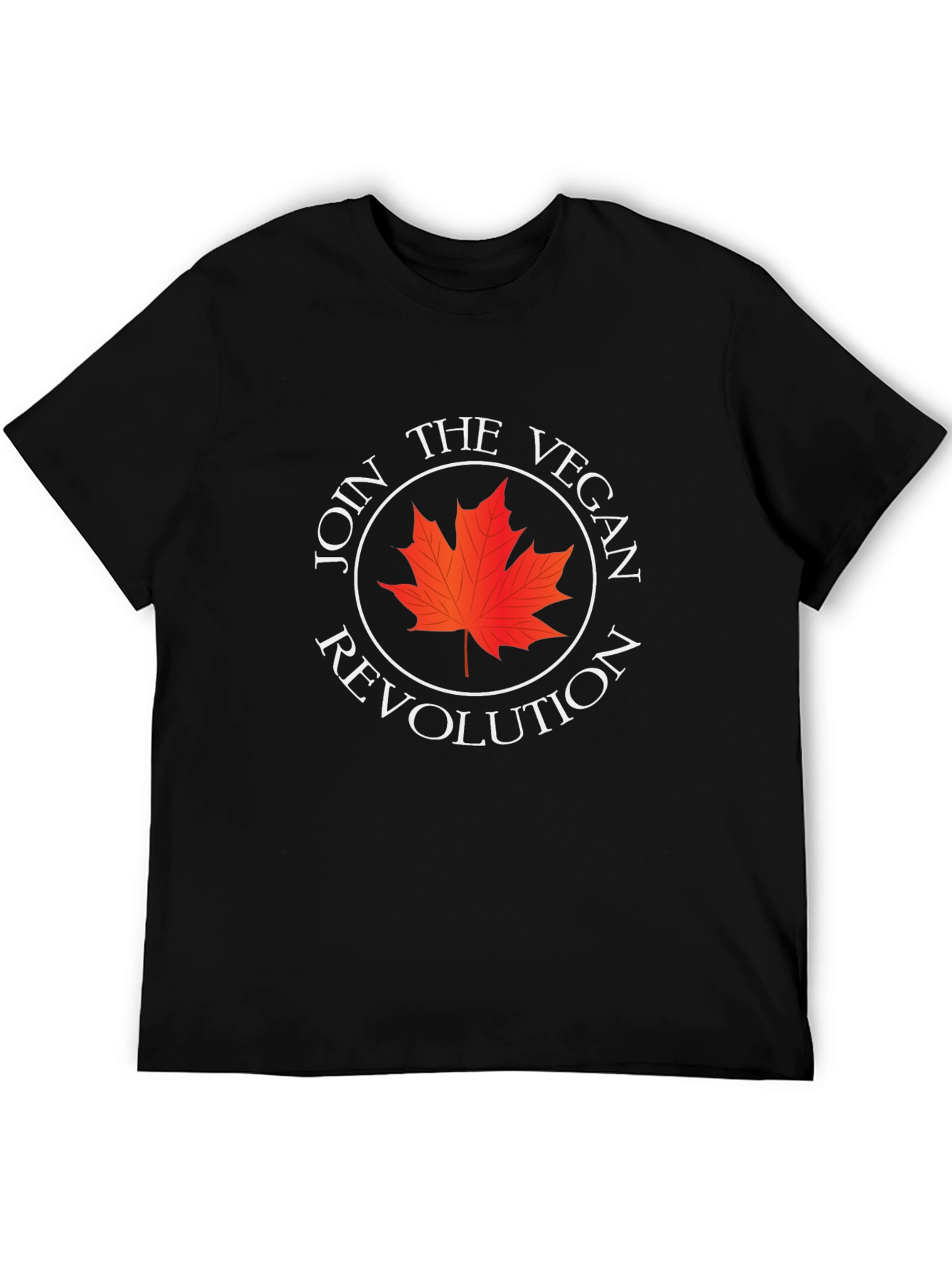 Vegan Revolution Tee - Maple Leaf Design