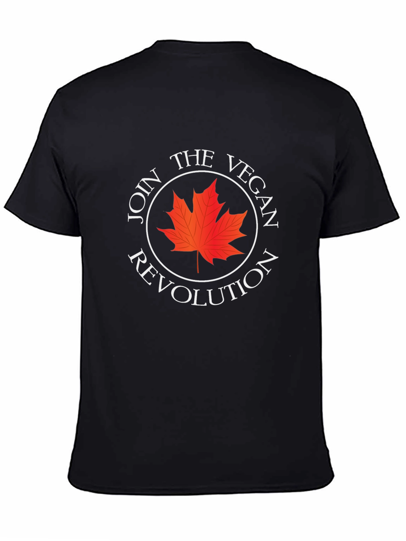 Vegan Revolution Tee - Maple Leaf Design