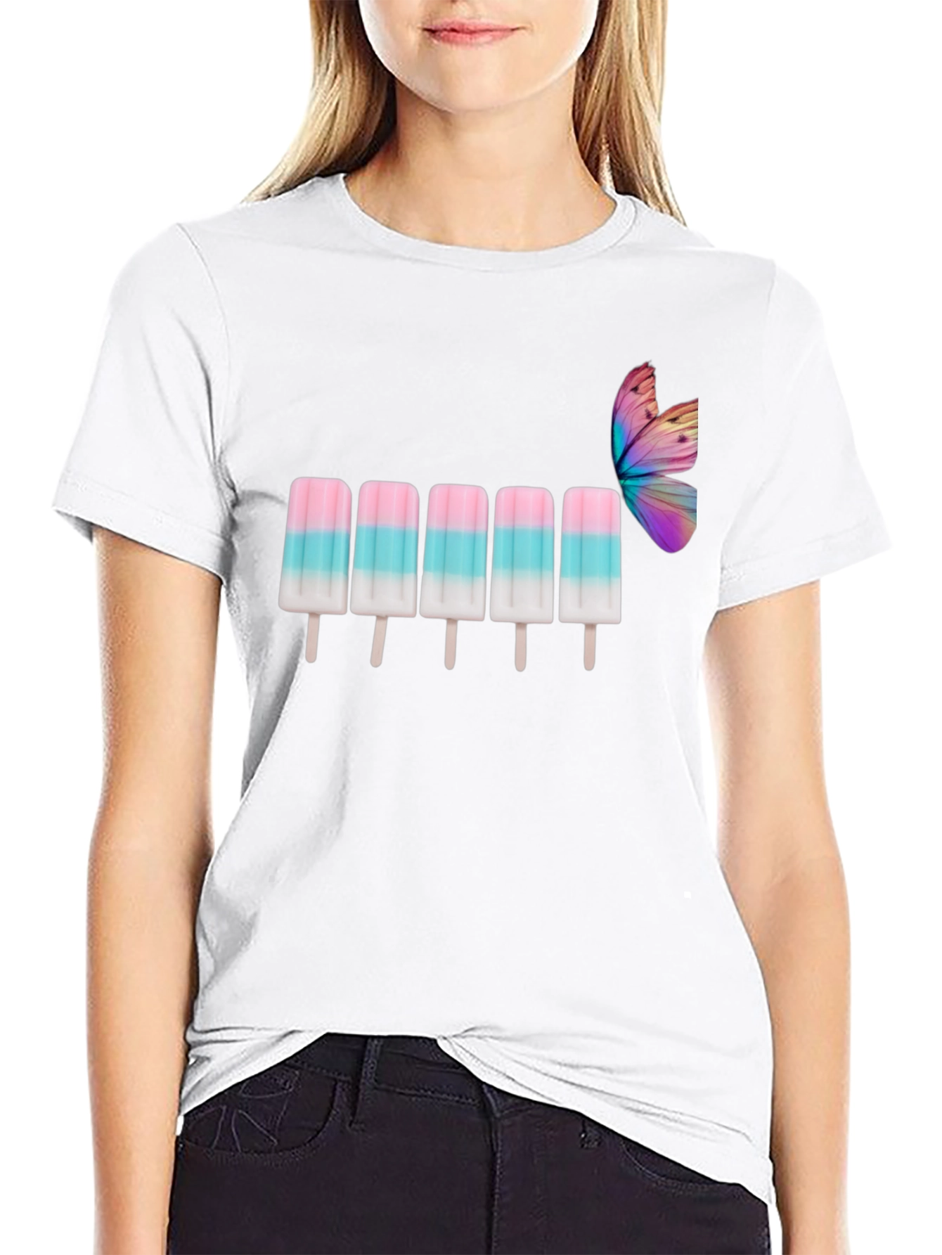 Summer Popsicle Graphic Tee - Unisex Black T-Shirt