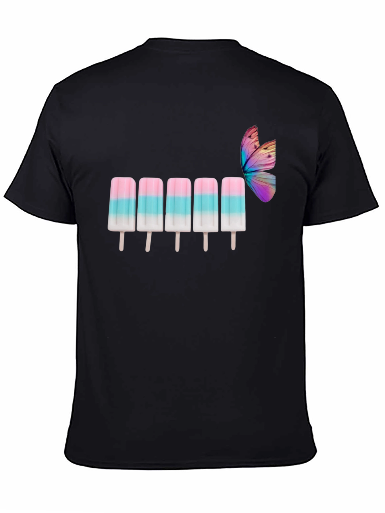 Summer Popsicle Graphic Tee - Unisex Black T-Shirt