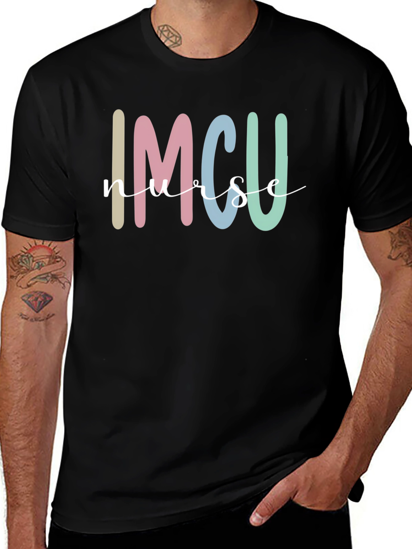 IMCU Nurse Graphic T-Shirt - Black