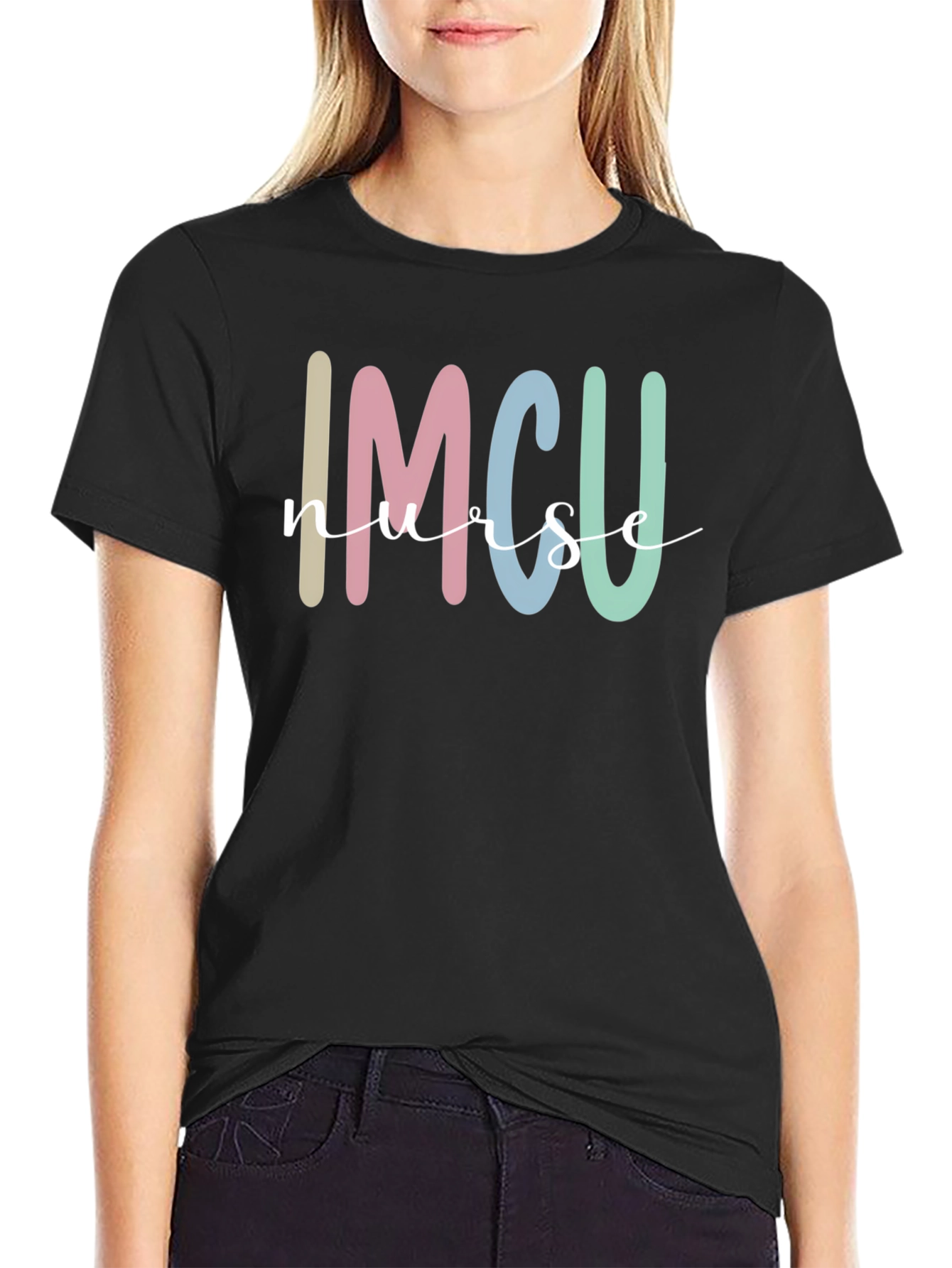 IMCU Nurse Graphic T-Shirt - Black