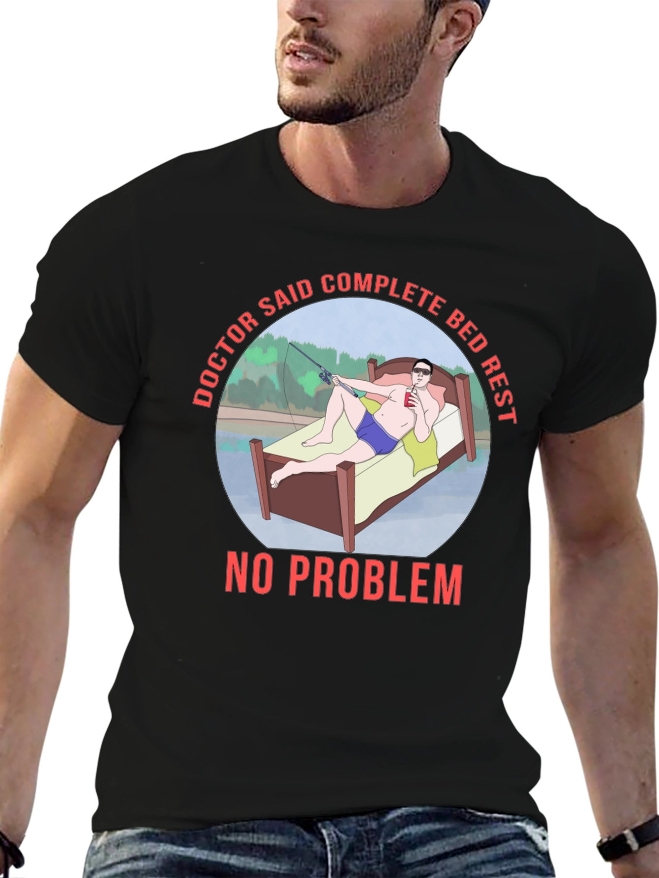 Doctor Said Bed Rest T-Shirt Funny Fishing Tee