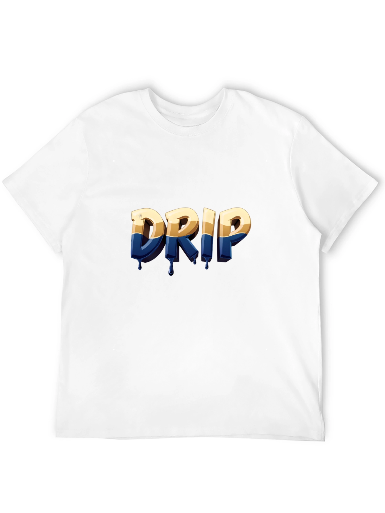 Drip Graphic Print Black T-Shirt