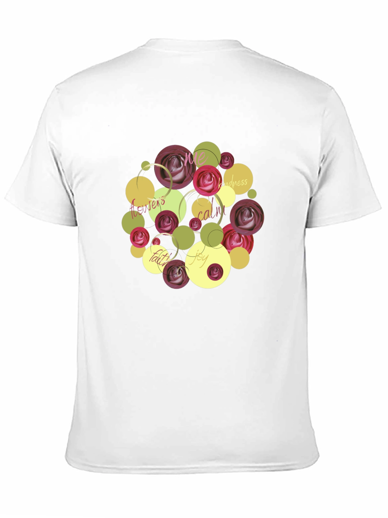 Floral Word Art Graphic T-Shirt